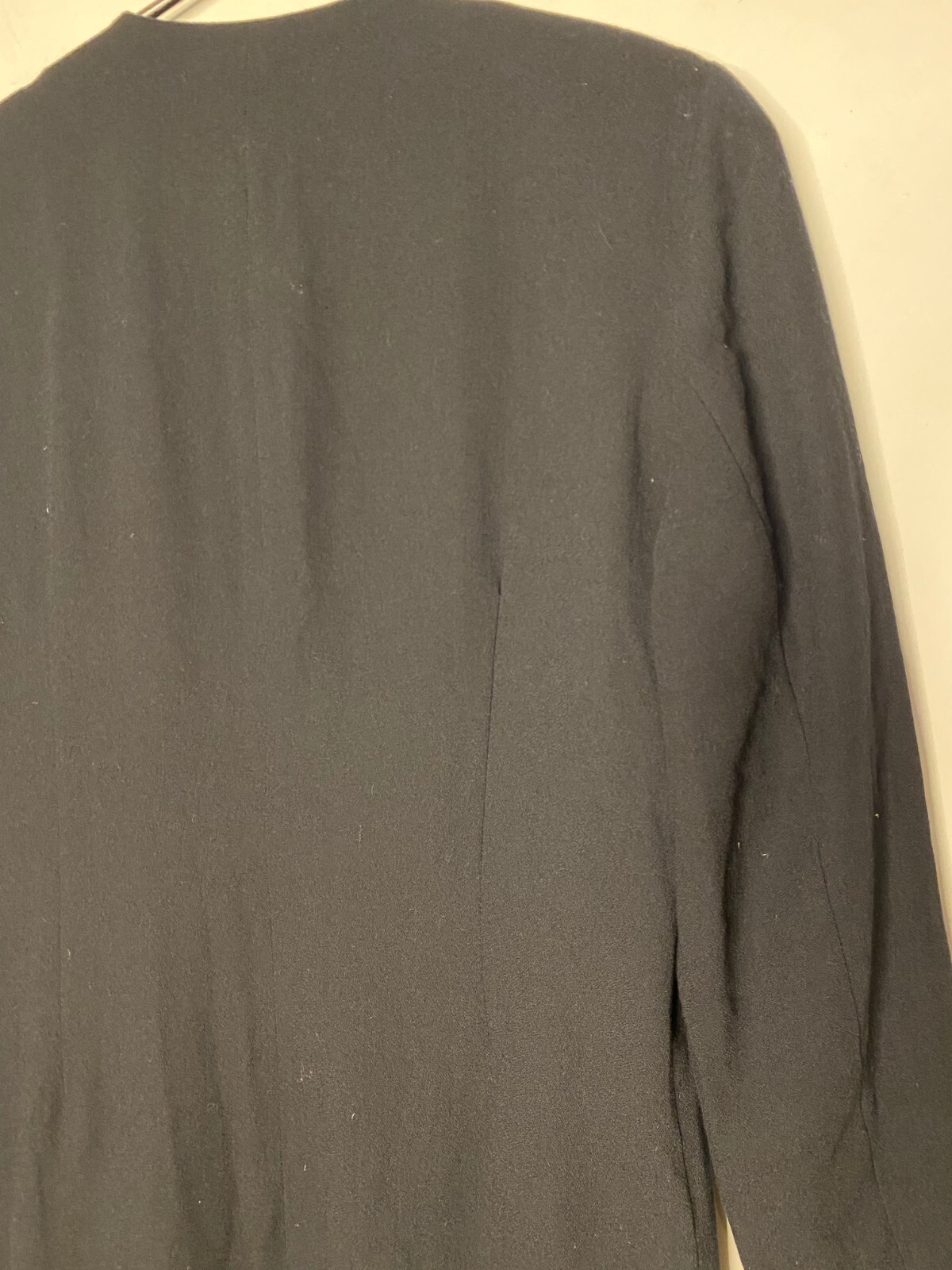 Vintage 1980 Dressed by Sandra Soulos Polyester Viscose Wrap Coat Dress Sz 14/M