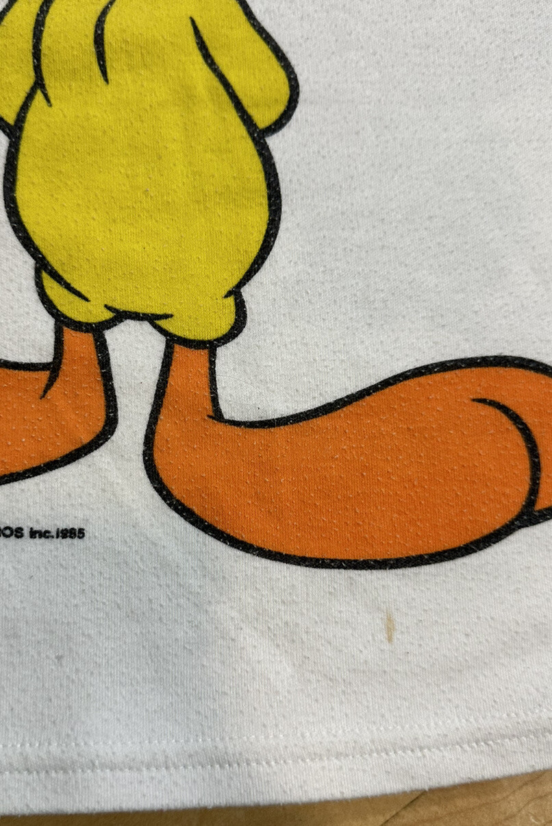 VTG 90’s Looney Tunes Tweety Bird Double Sided Womens T Shirt Size OSFA