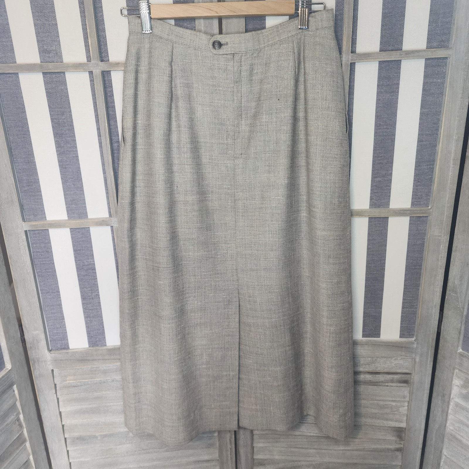 70s Jos A Banks Clothiers Long Gray Skirt Fully lined