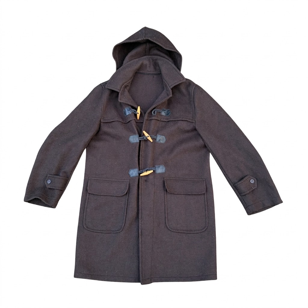Valente Duffle Coat – Vintage Australian Wool Blend Brown Size 14