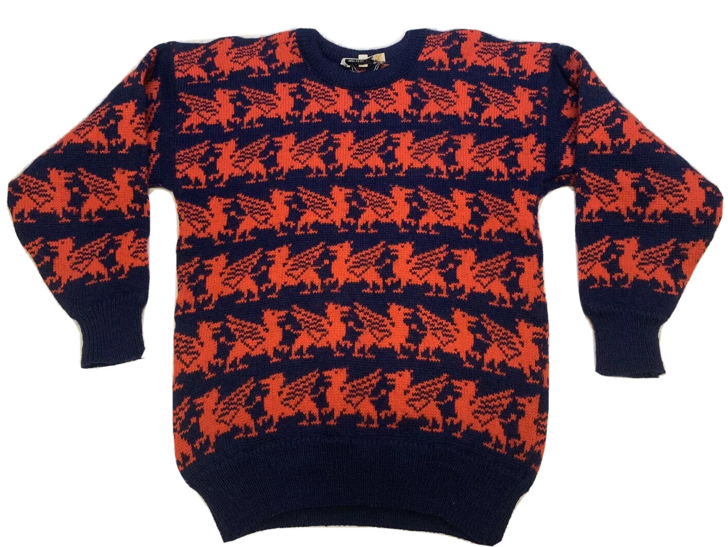 Rare Vtg James Pringle Scottish Sweater Wool Sweater Scotland Size Small Griffin