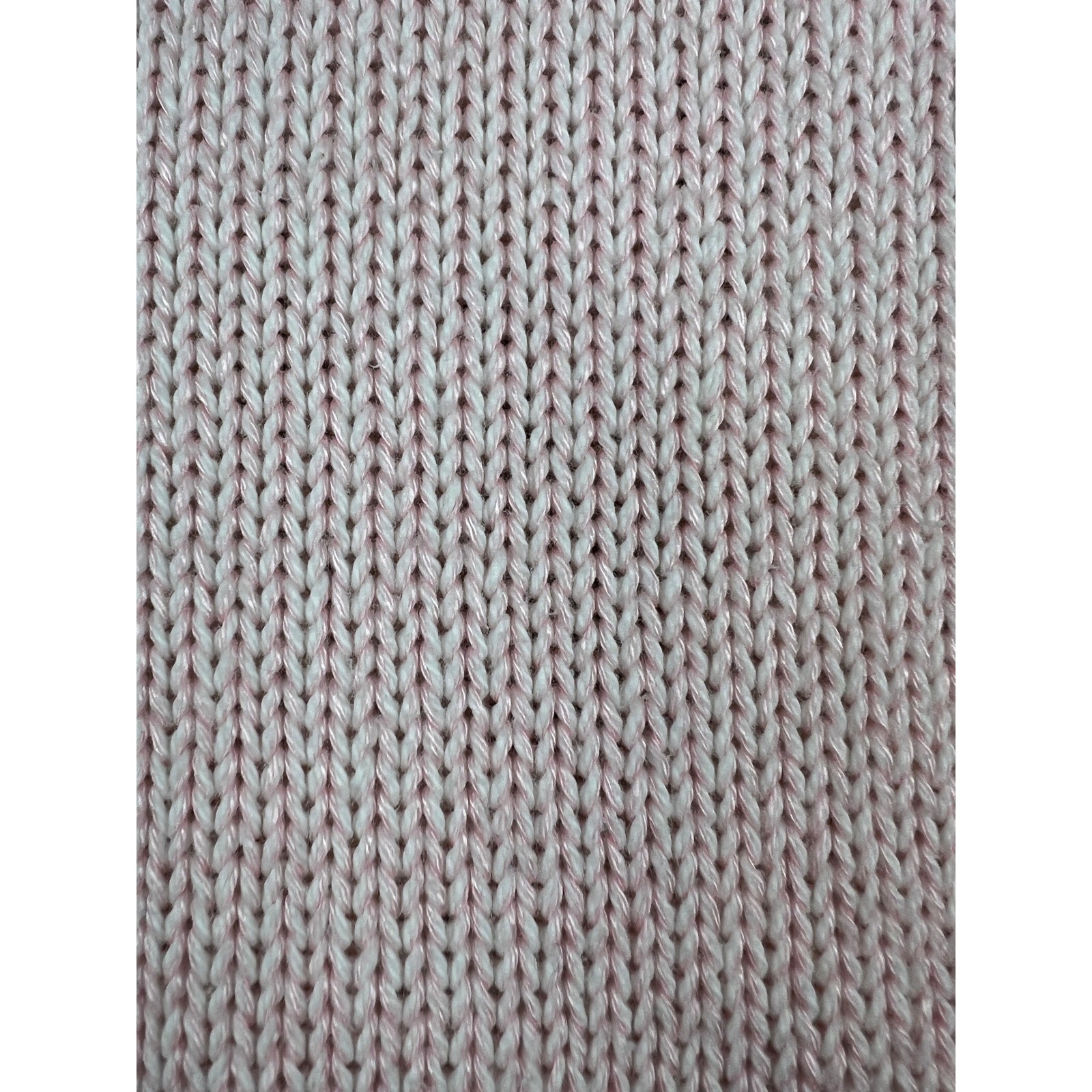 Across America Knit Sweater Vintage Coquette Cottagecore Pink Cotton Blend M/L
