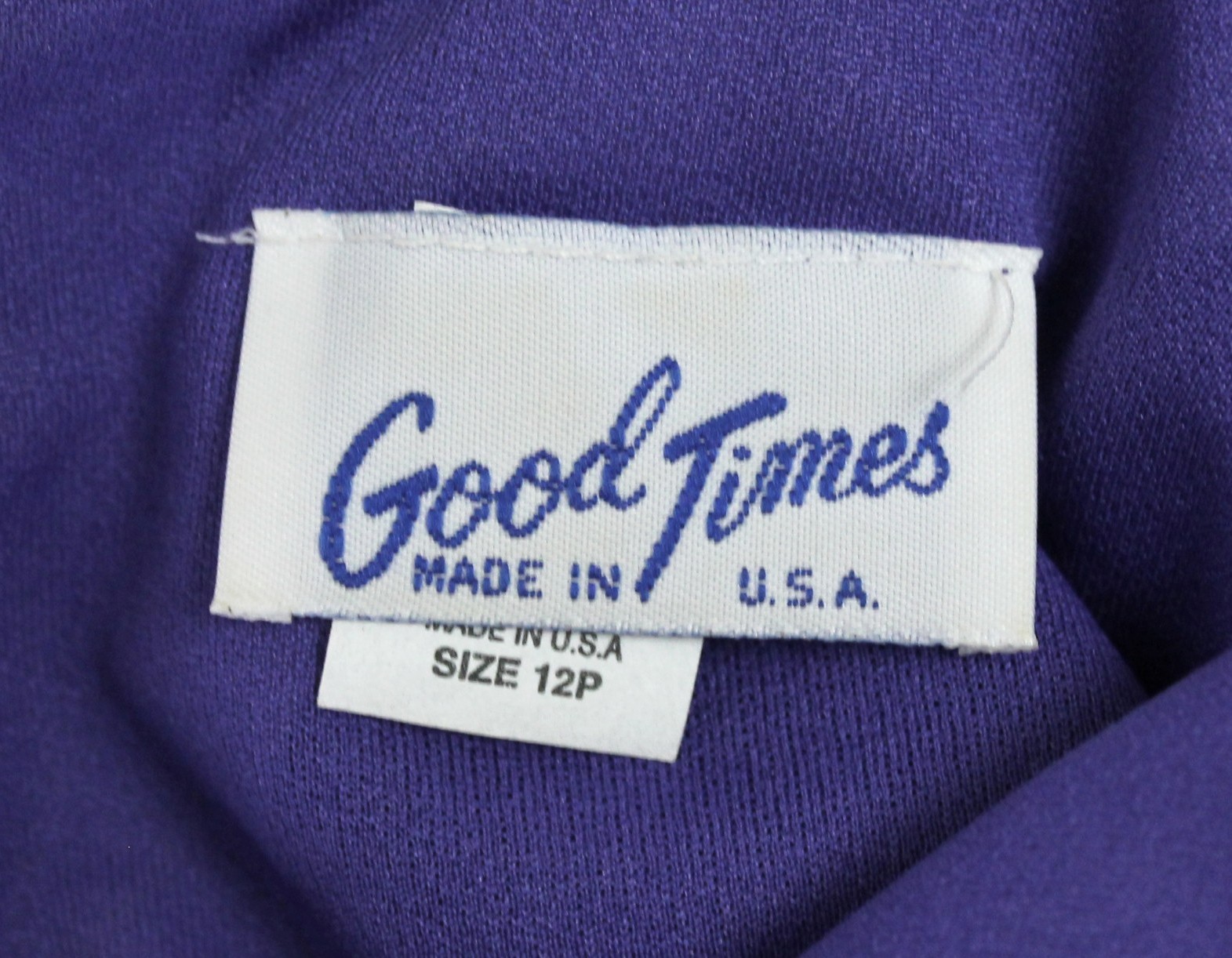 80s Secretary Dress 12P L Vintage Purple Pleated Stretchy Semi Sheer Crepe