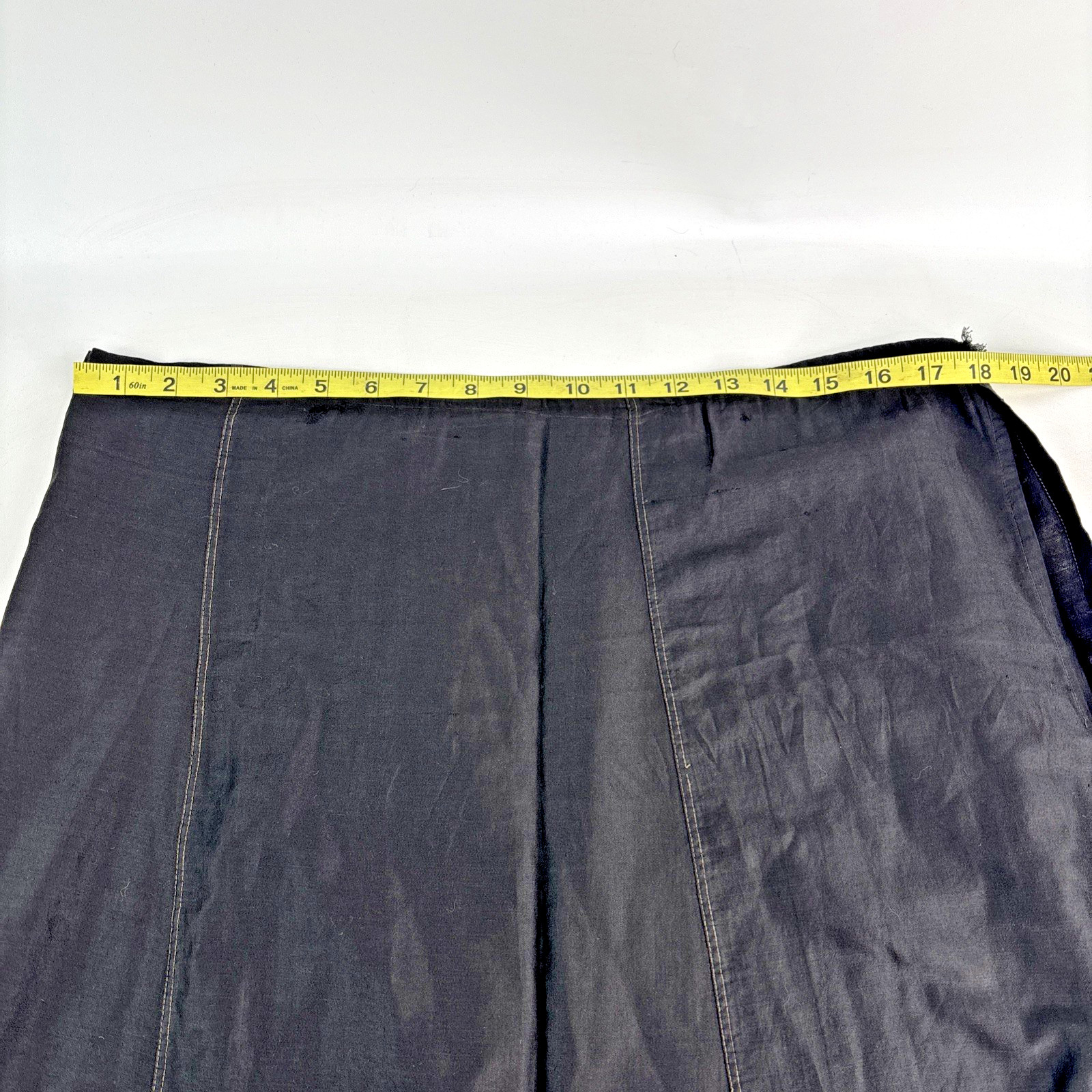 Antique 1890/1900 Victorian Edwardian Black Mourning Petticoat Skirt Slip