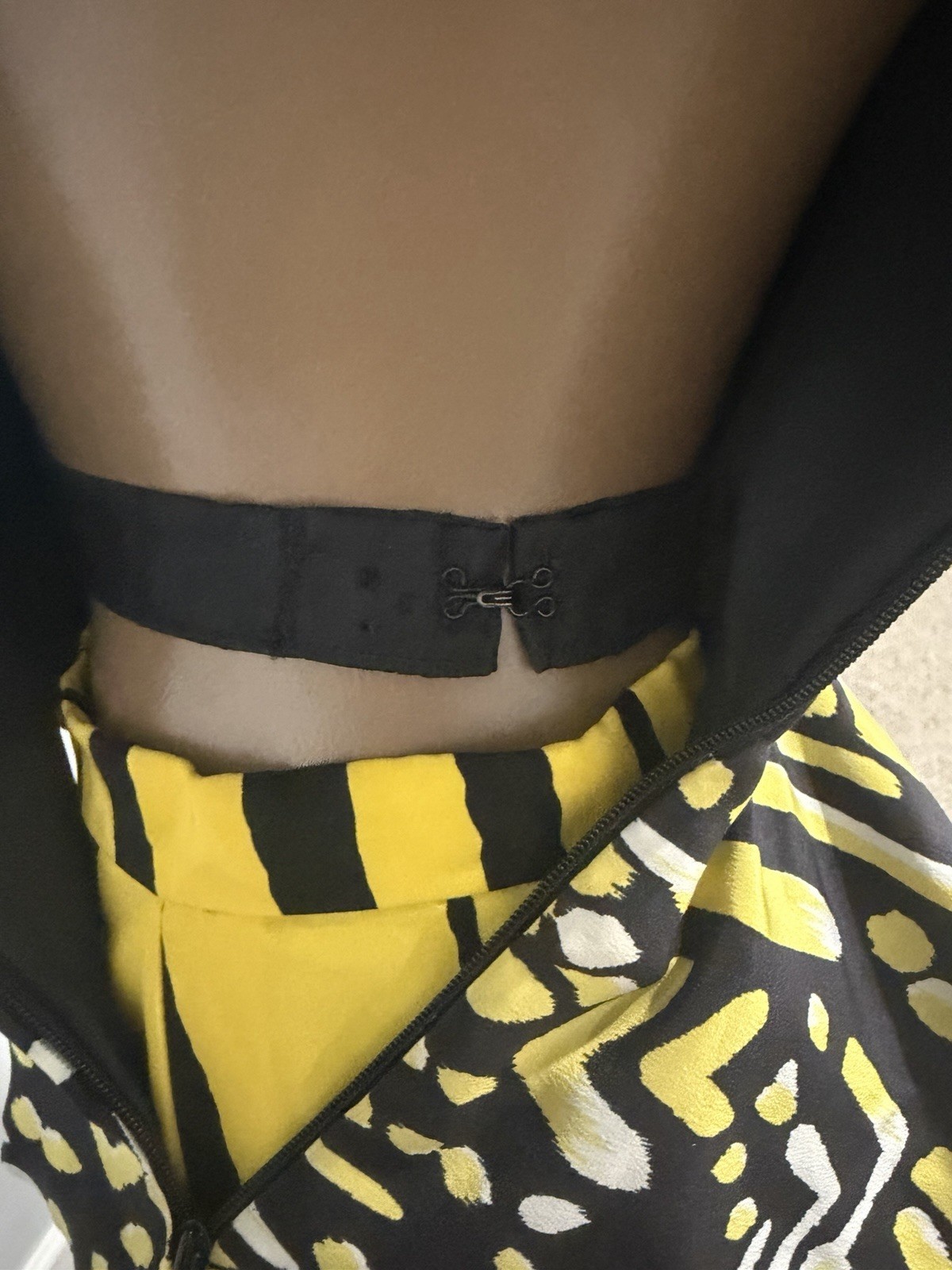 Vicky TIEL Vintage Couture 2pc Skirt Suit Yellow/Black Animal Print & Pattern