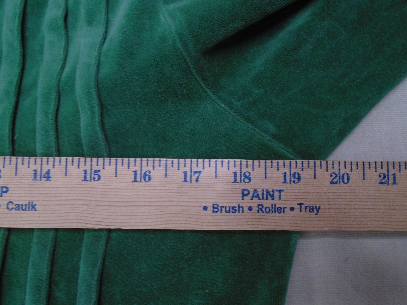 Vintage FADS Maxi Dress Medium Green Velour Long Sleeve Cottage Prairie 80s 90s