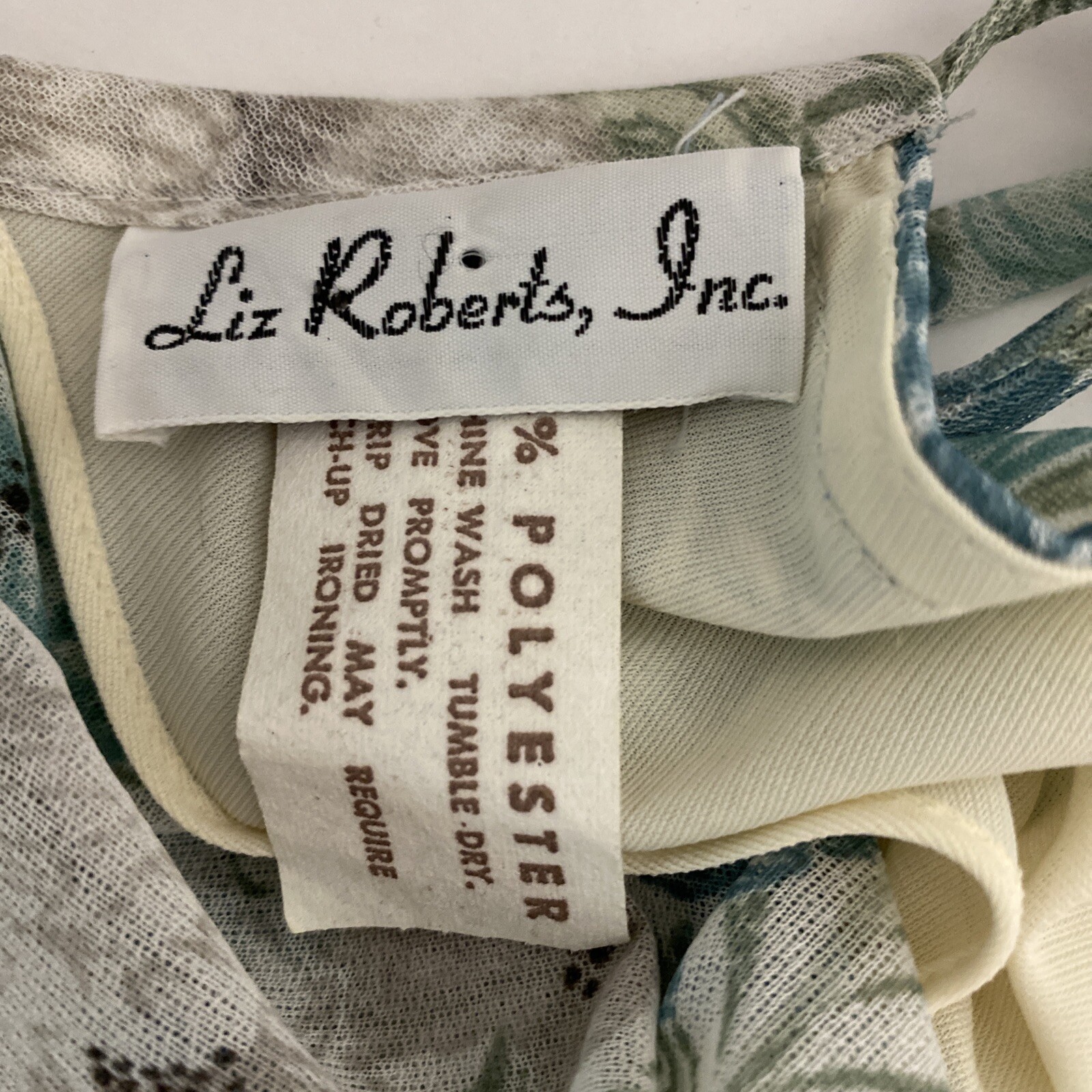 vintage Roberts , Inc size 10 polyster floral dress Pretty Flows