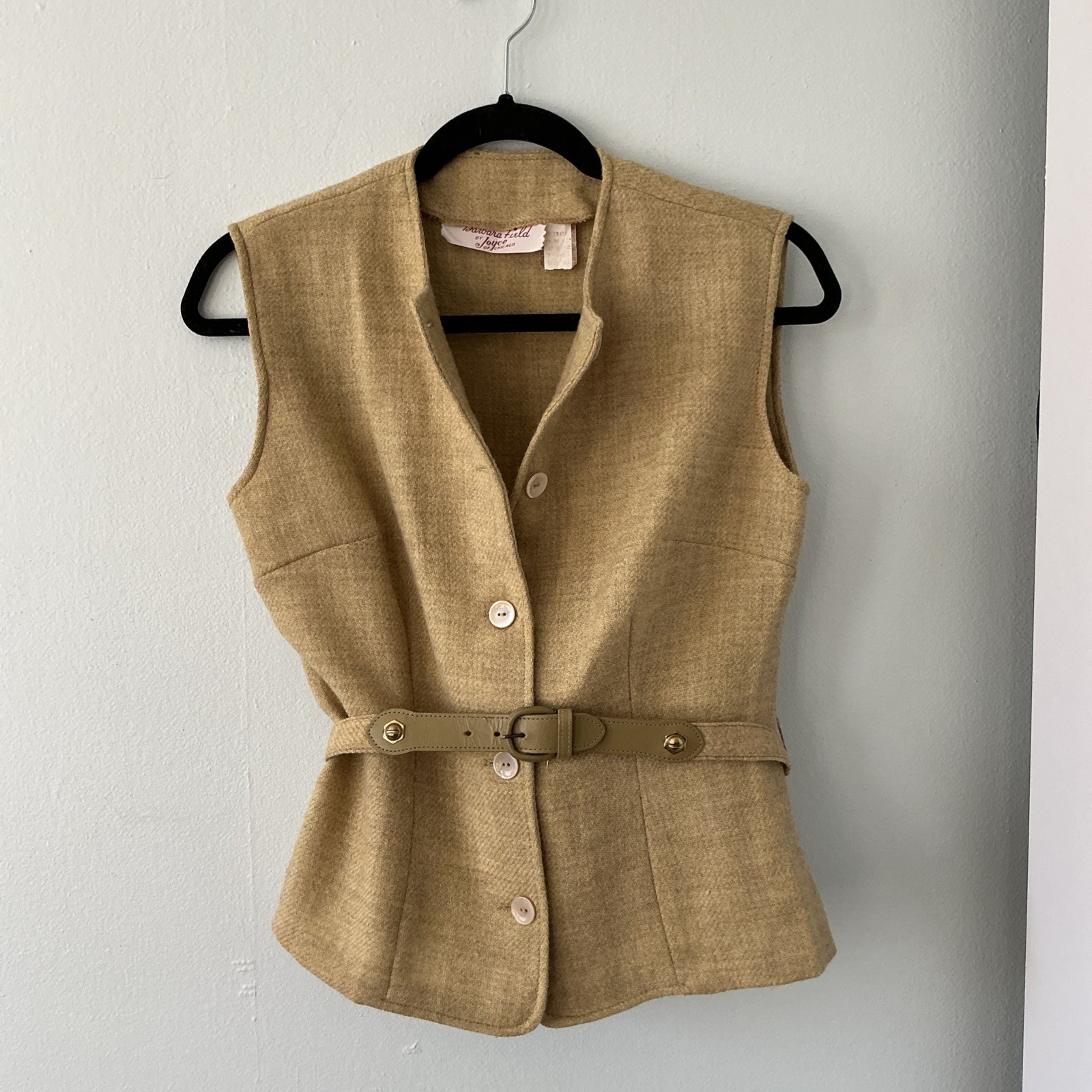 Vintage 1950s Joyce of Chicago Mid-Century Wool Vest & Trouser Set Original BELT