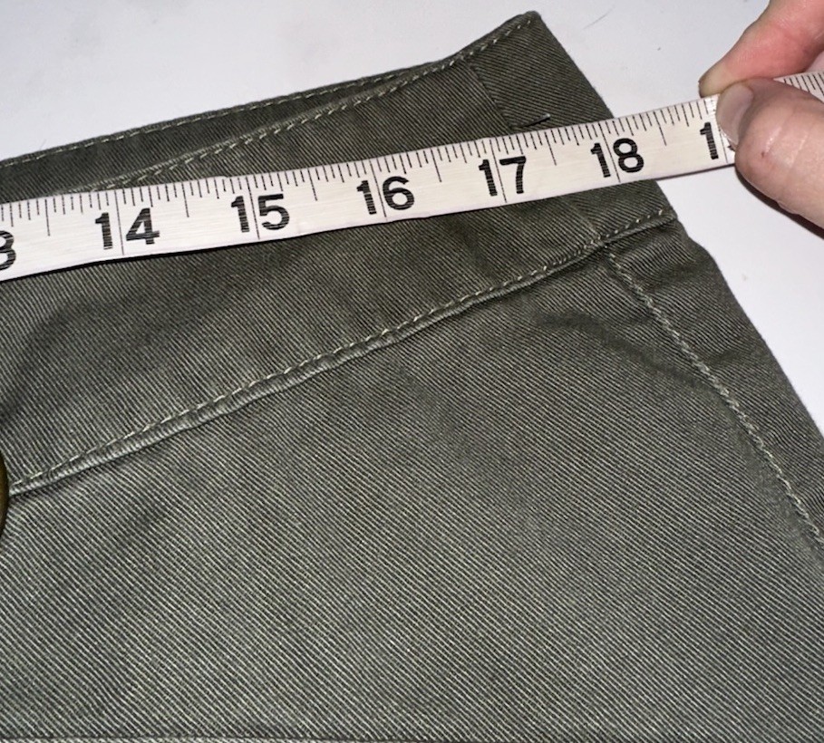 VTG 90s Y2K ONLY Jeans Cargo Pants Sz 14 Army Green Baggy Skater Grunge