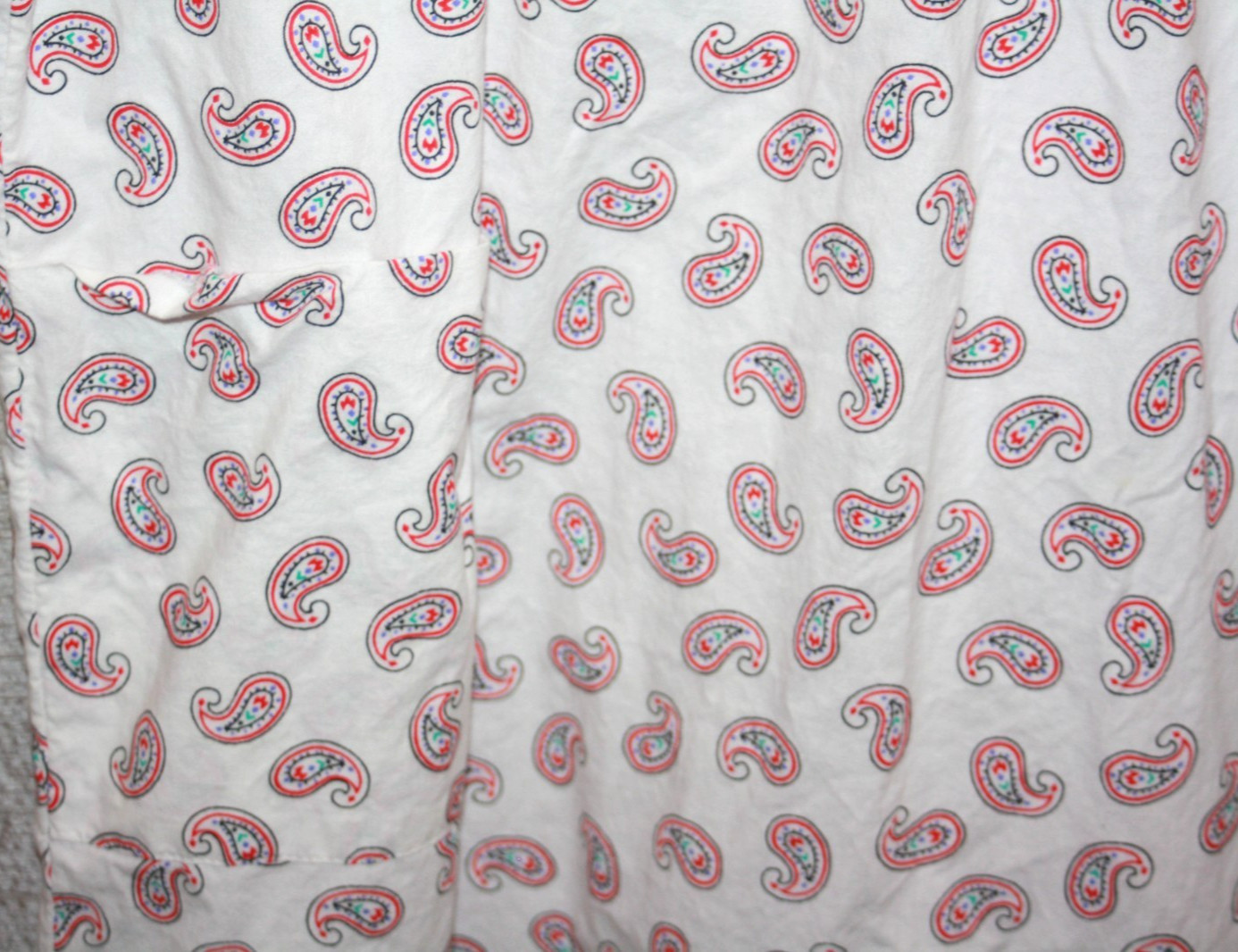 Women’s Muumuu Housedress Lounger Duster w Pocket Vintage sz L 22″x37″ NWOT