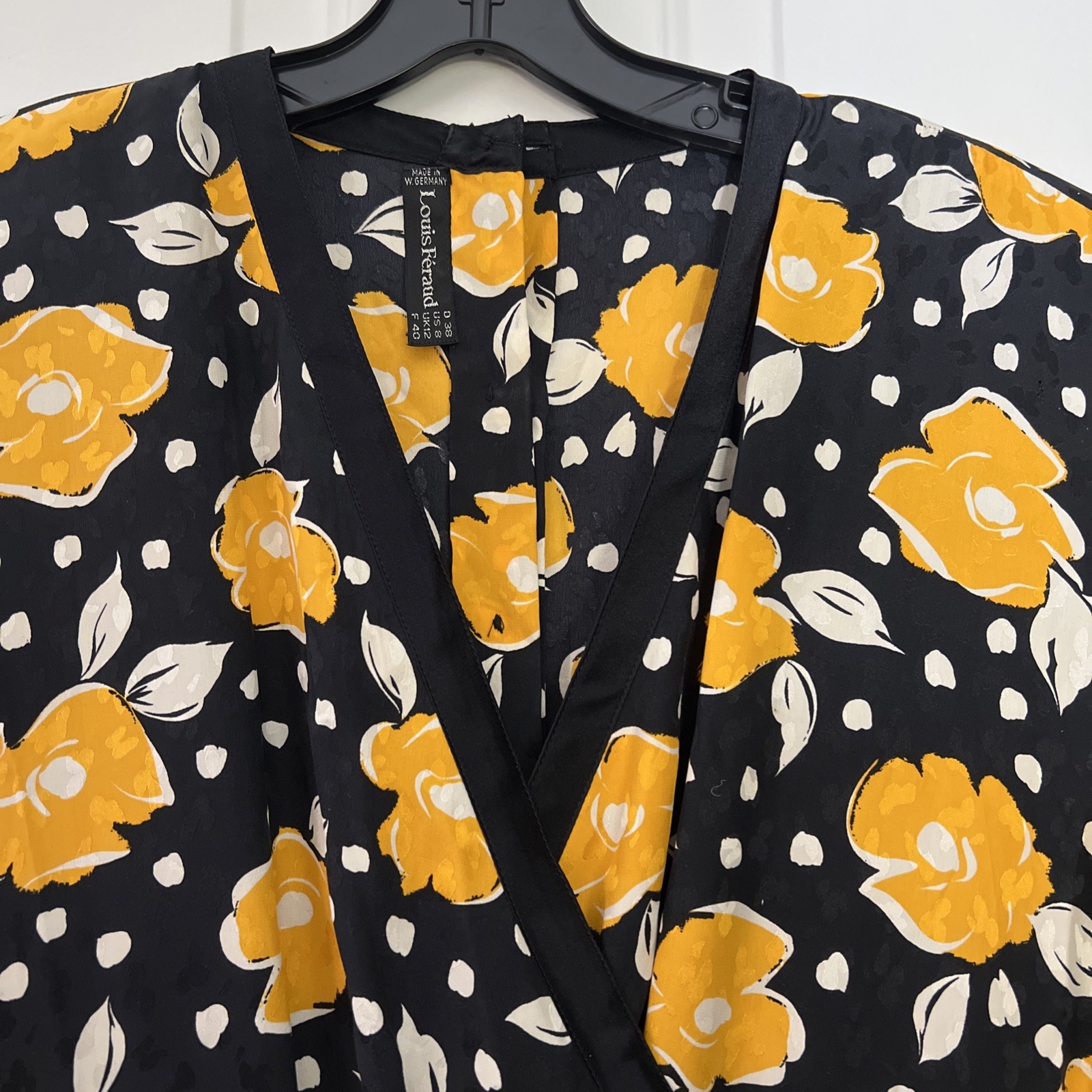 VINTAGE LOUIS FERAUD FLORAL PRINT DRESS size 8