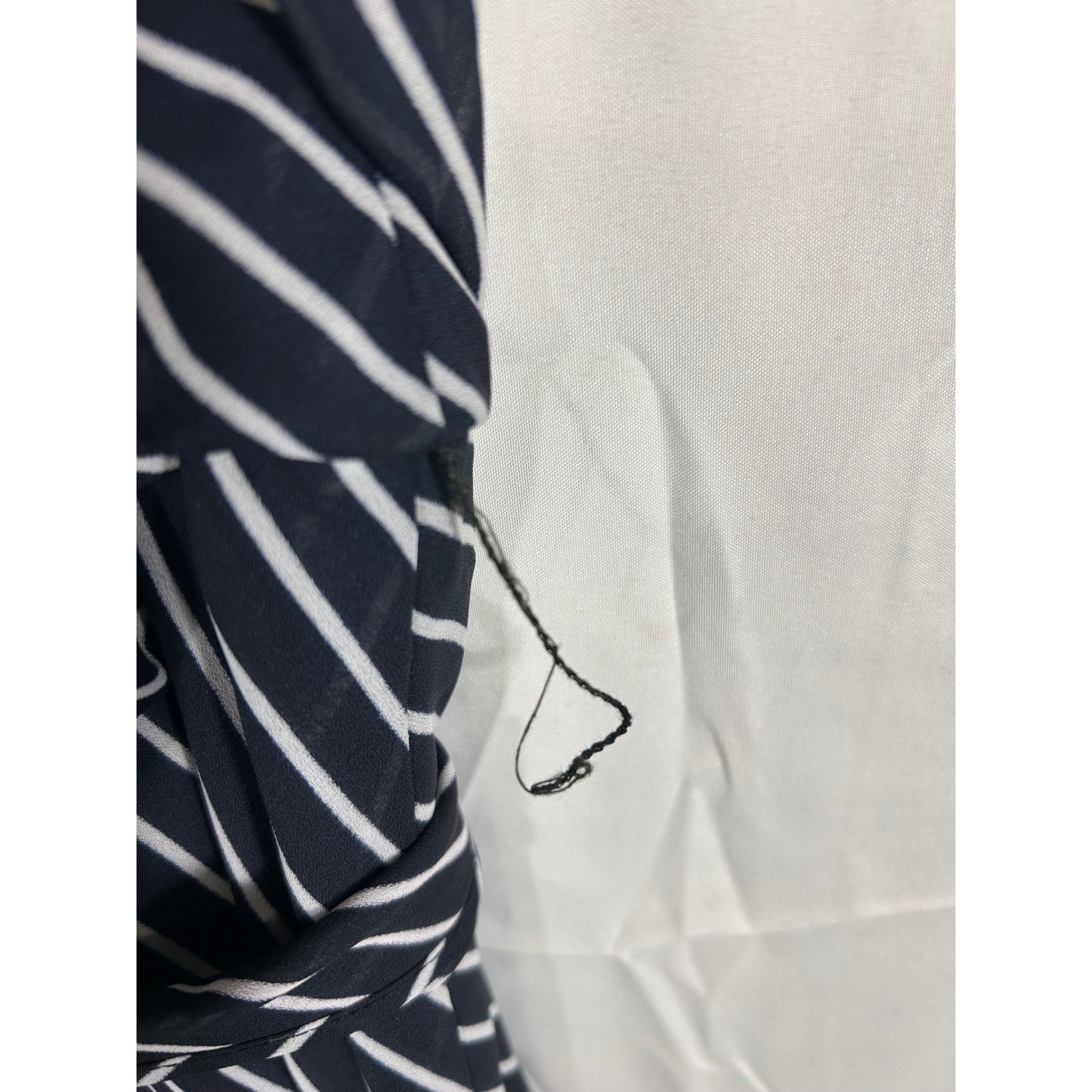 Positive Attitude Vintage Black White Striped Maxi Dress Size 8 USA