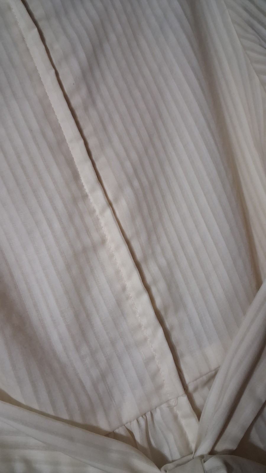 1970’s Long Boho Style Ivory Lace Up Bodice Cotton Dress By Zum Zum