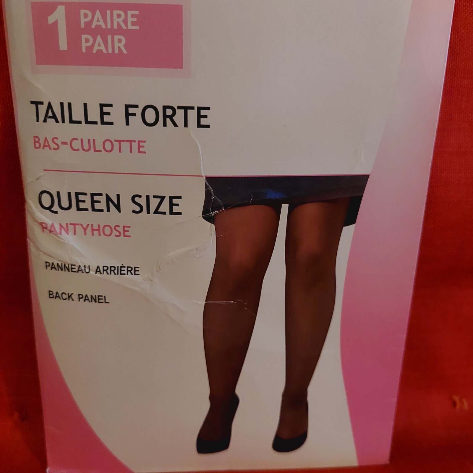 Vintage Pantyhose Option+ Color Charcoal Queen Size 1 BQUE2