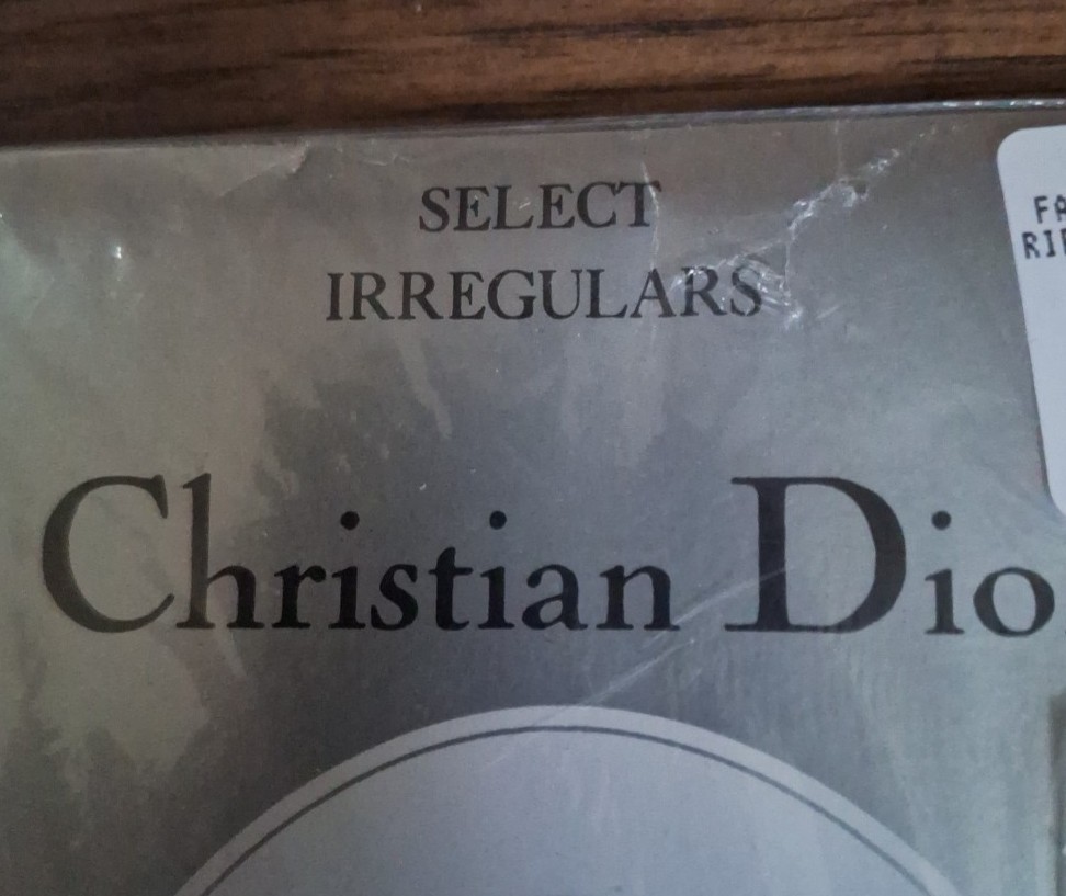 Christian Dior Select Irregulars Pantyhose Control Top Silken Sheer Navy Sz 2