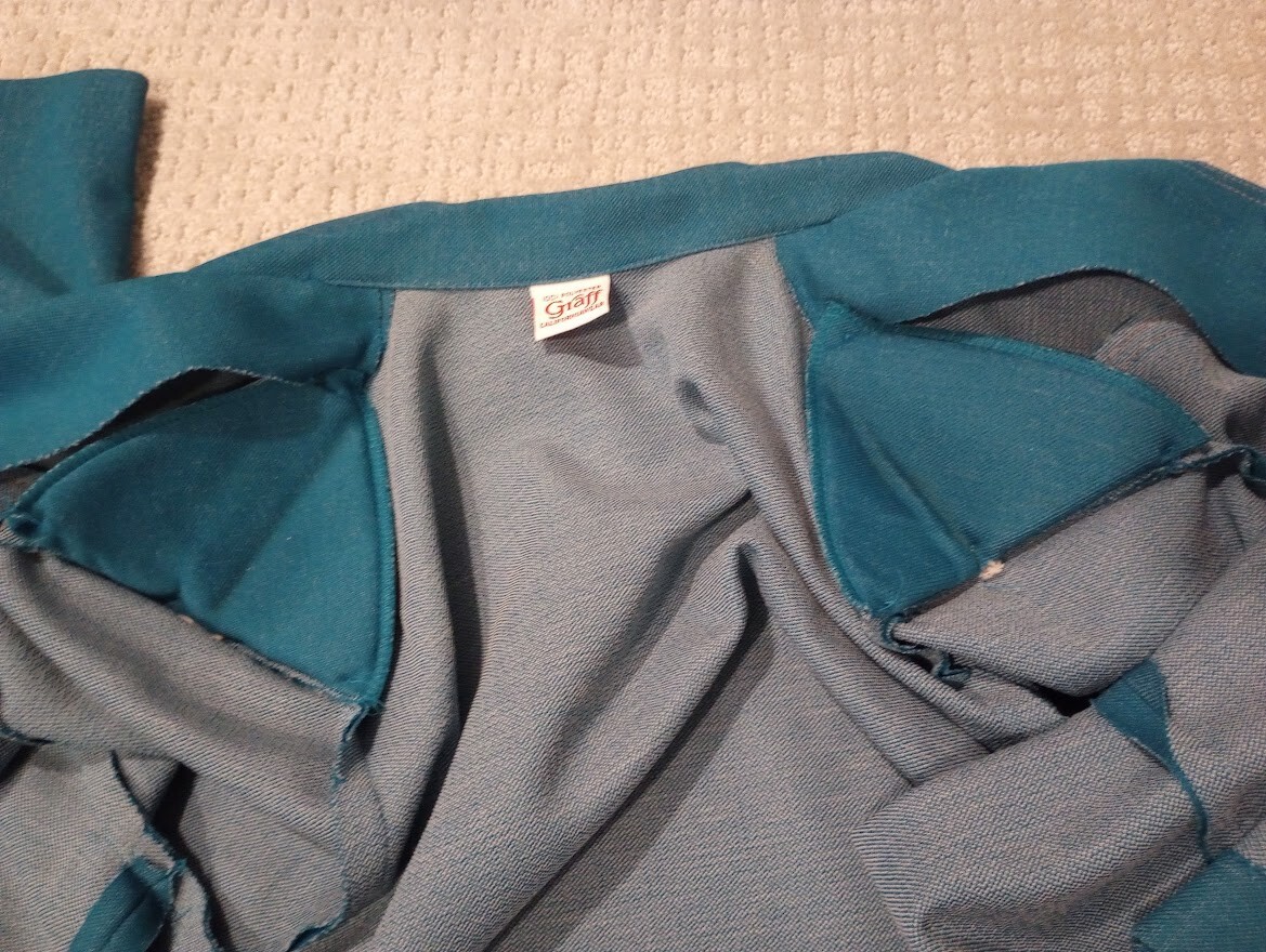 Vintage Graff Californiawear faux denim women’s 2 pc sport jacket + pants