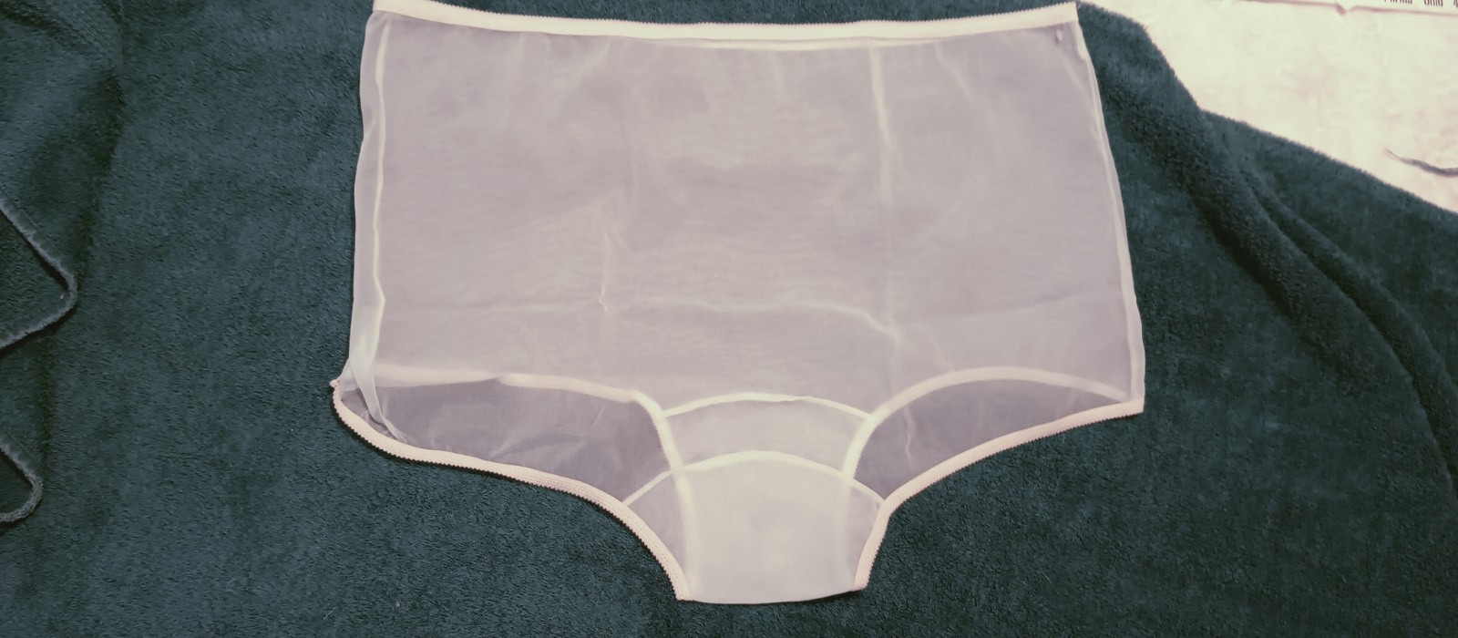 NANCY KING VINTAGE NYLON PANTY sz 10 LIGHT BLUE ANGEL SHEER #AU617