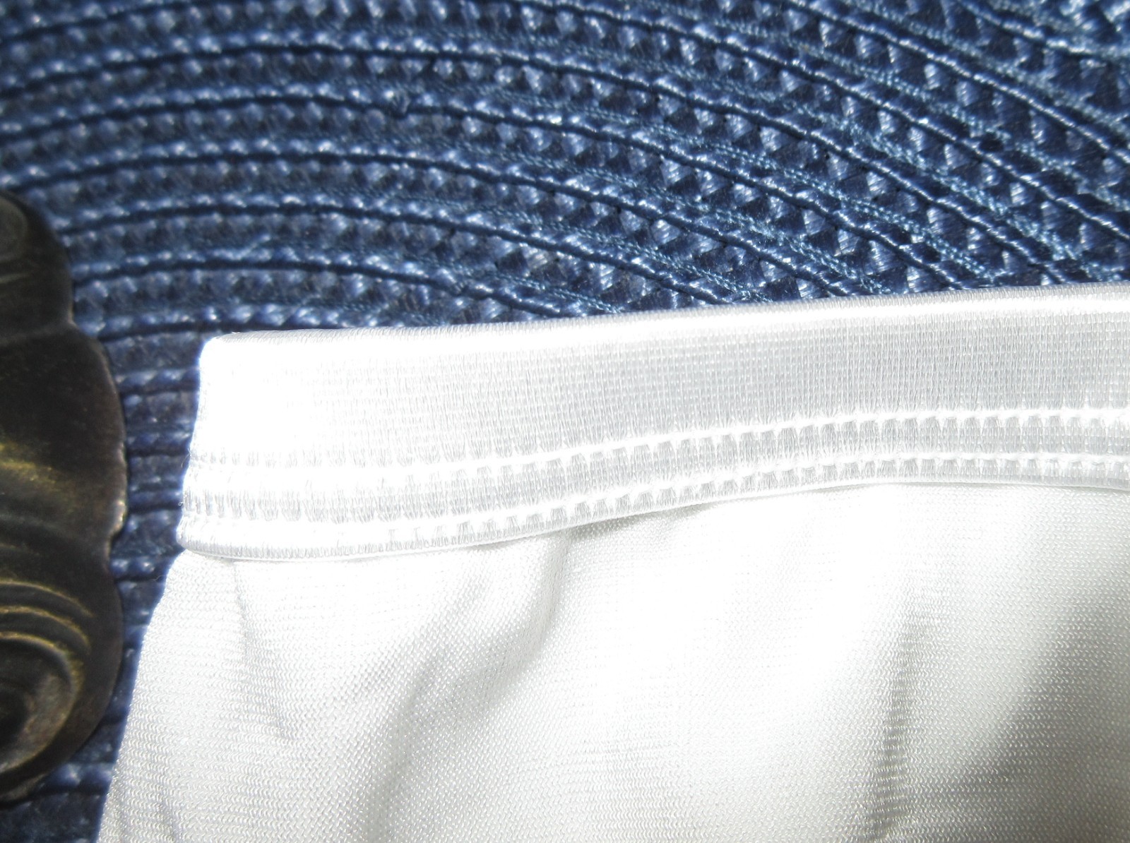 VTG WEDDING VANITY FAIR 13108 nylon stretch WHITE slek MEGA HI LEG panties 9/2XL
