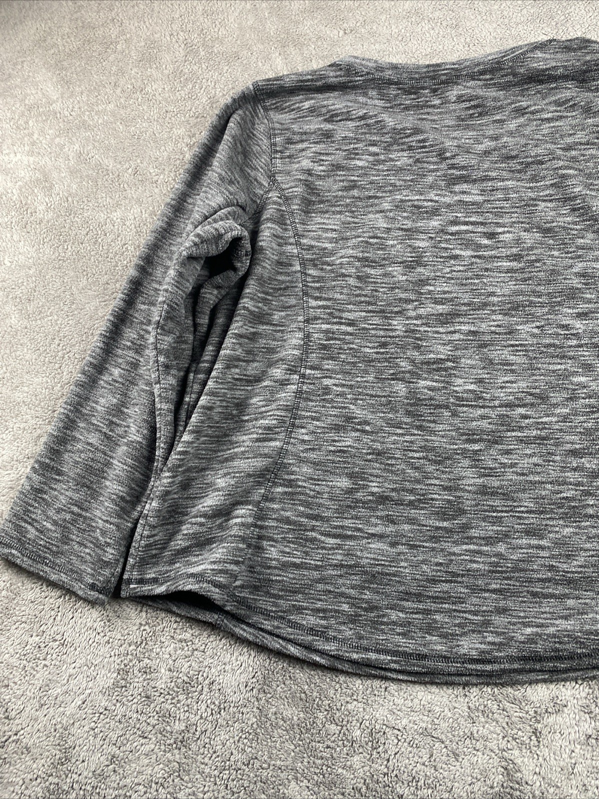 St. Johns Bay Long Sleeve Shirt Womens Size Petite XX Large Gray