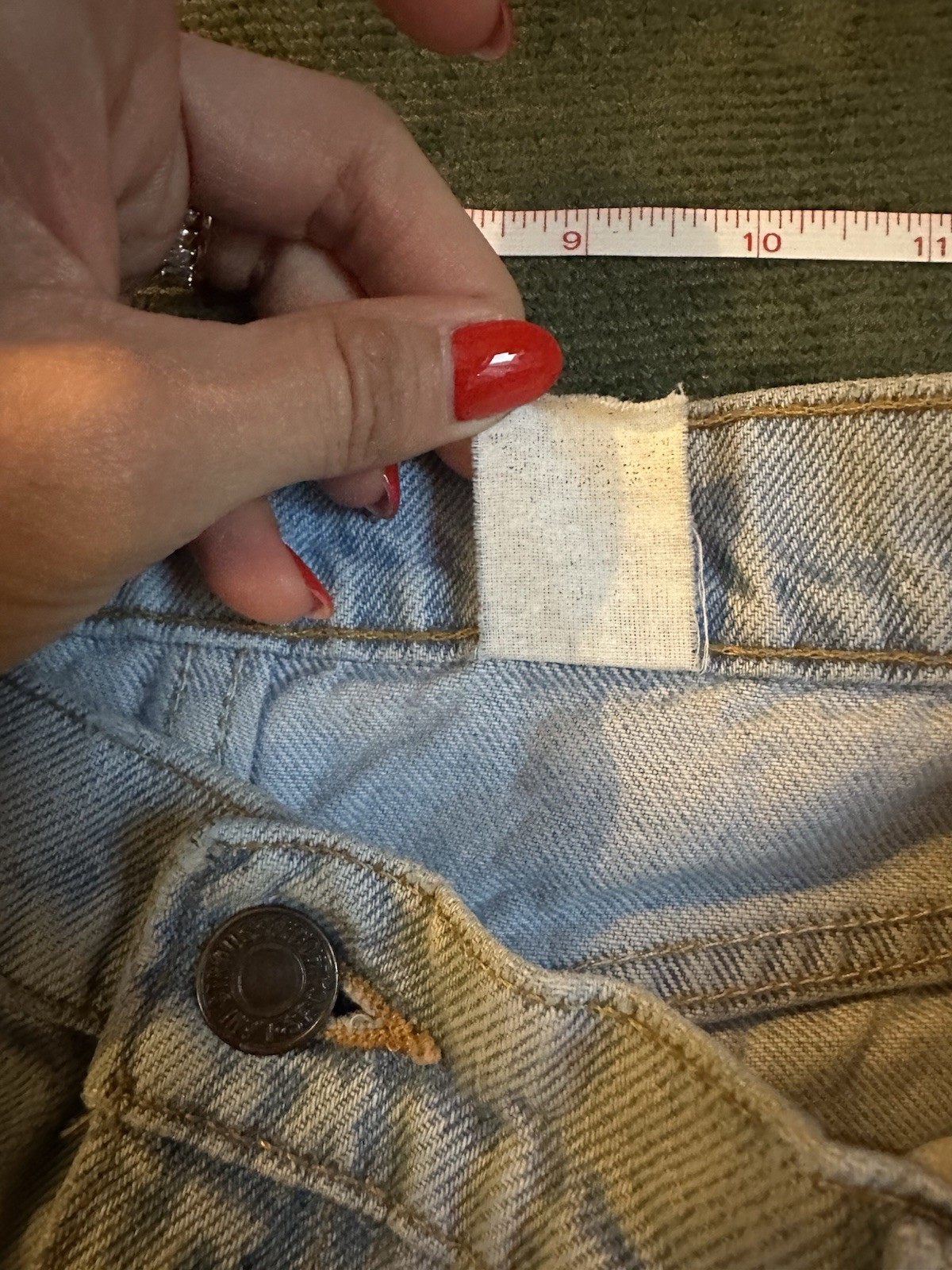 Levi’s 550 Student Fit Orange Tab Denim Jeans Vintage 90s 29x30in