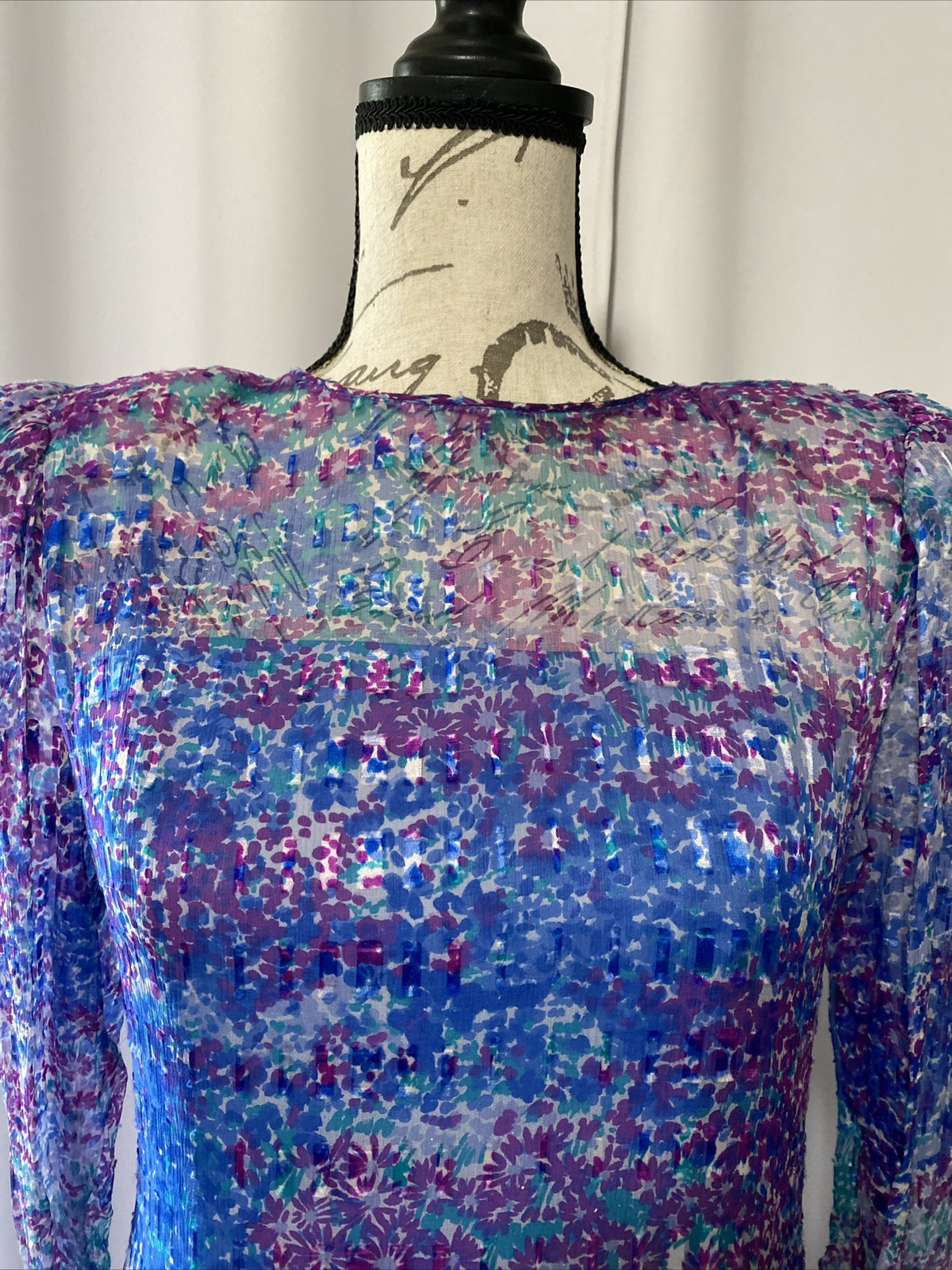 TALLY BOUTIQUE New York Designer Vintage 80’s 2 Layer Slip Dress SZ 8 Retro