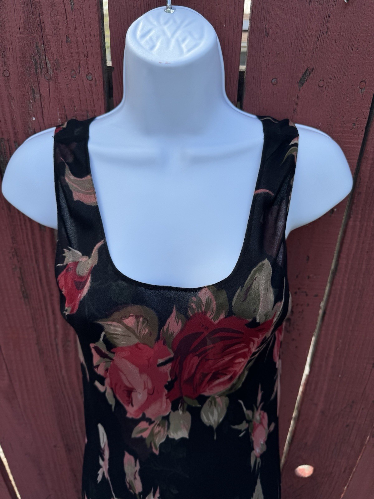 Vintage 90s Floral Maxi Slip Dress Whimsigoth Grunge Fairy Practical Magic Y2K