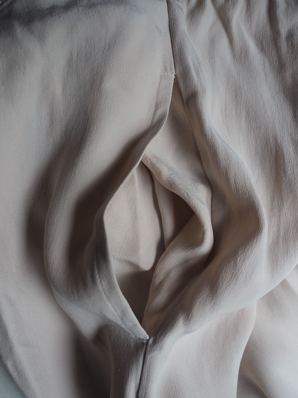Vintage Just Out Of The Blue Silk Pants Pleated Cocktail Satin Trim Rose M