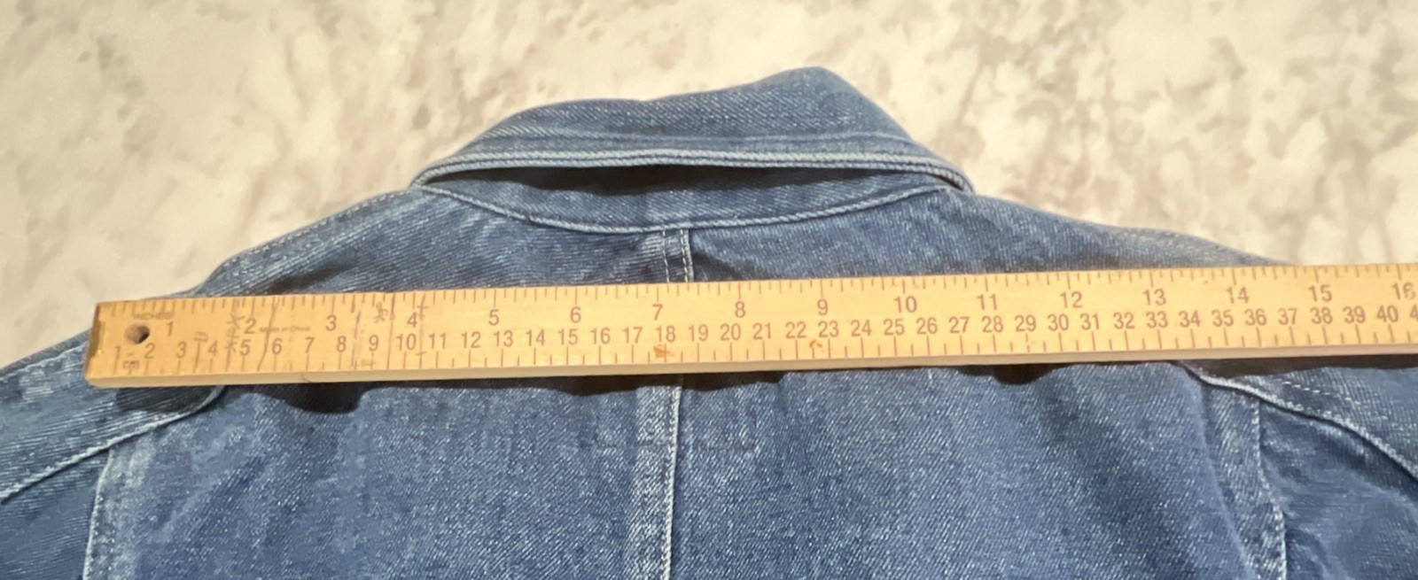 Vintage Changes Jean Jacket Womens 6 Blue Single Breasted Fitted Pockets 70s 80s