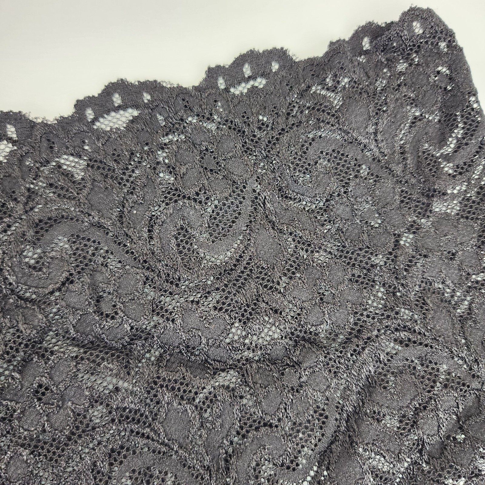 Smart & Sexy Black Lace Hiphugger Hipster Panties Rhinestone Bow 8 XL