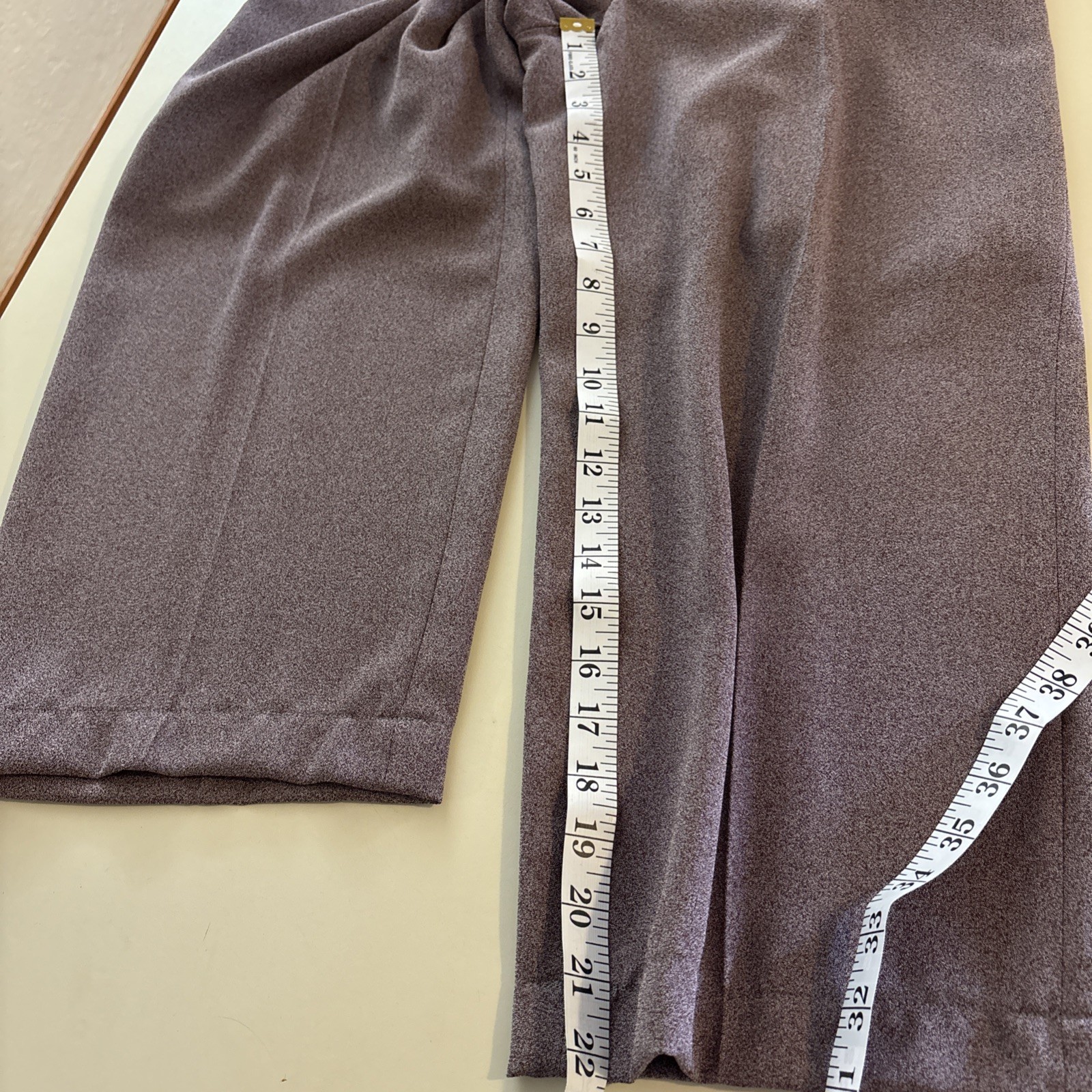 Vtg Juliet Fashion Made in Korea Mauve Floral Embossed Velvet Pant Suit Set