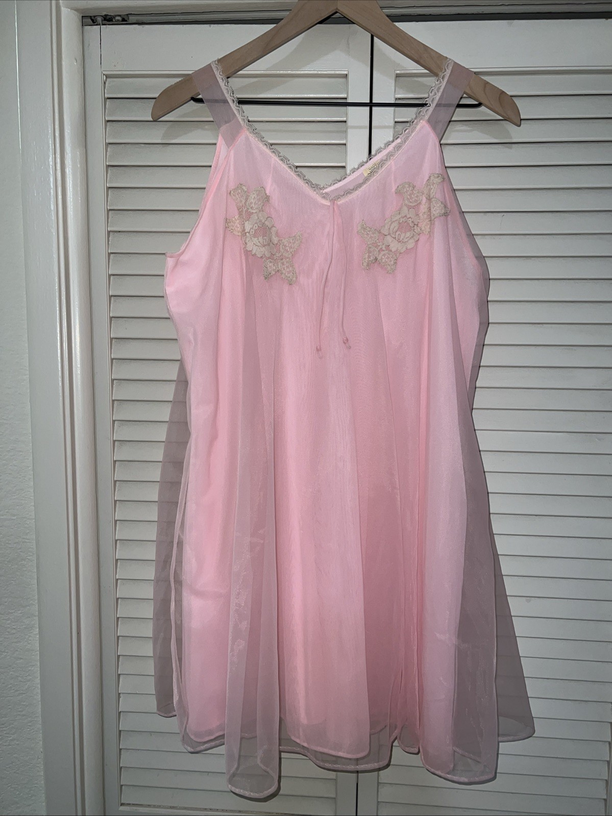 Lisette by Al Sterling Vintage Nightgown Babydoll S Lingerie 50s 60s Pink NEW