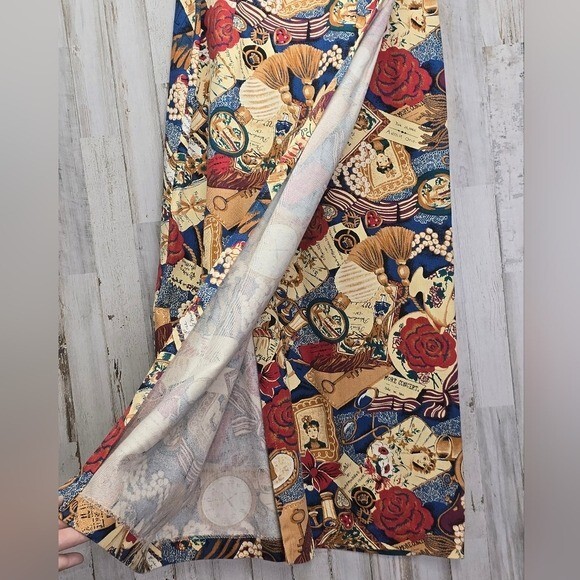Vintage Wrap Skirt Maxi 4 6 Gotcha Covered Made USA Pencil Romantic Victorian