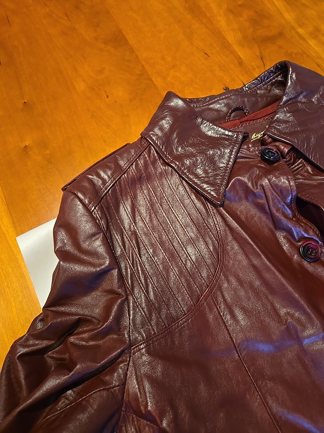Vintage Etienne Aigner Burgundy Jacket Size 42