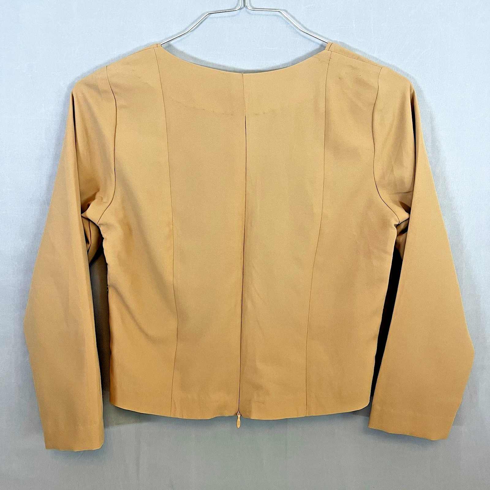 Vintage Colorful 80’s Silk Colorful Geometric Womens Size L Button Blouse Crop