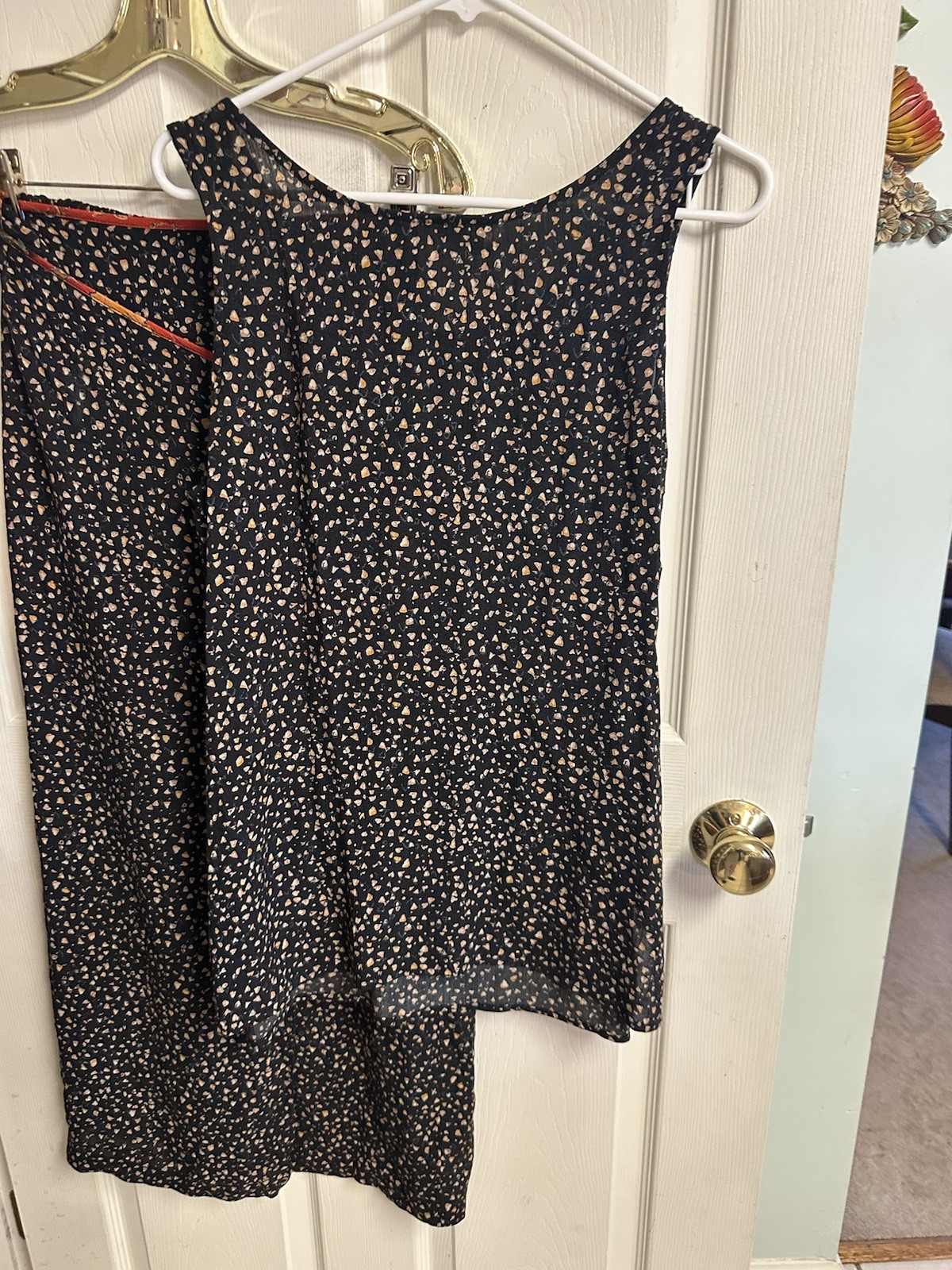 Vnt Carole Little Boho Hippy Wrap Skirt Set USA Made Sz 4 Sm/med Runs Large 70s
