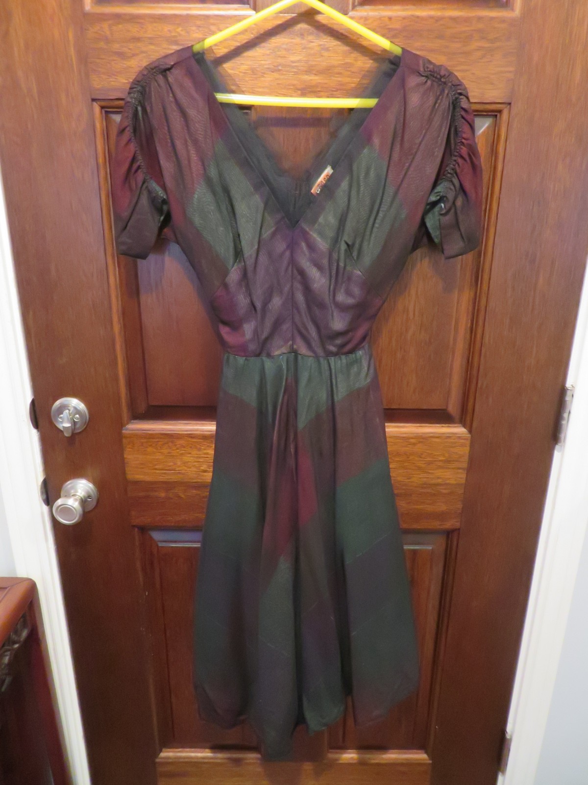 VINTAGE Martini DESIGNED 1950s Dress. Black Mesh w/ Tulle Petticoat. Very Small!
