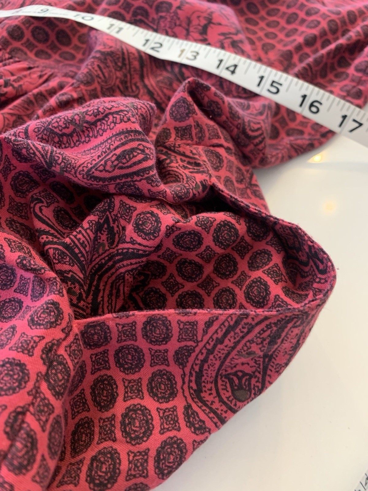 D.B Sport Dress Vintage 90’s Pink Black Paisley Medallion Print Size Large