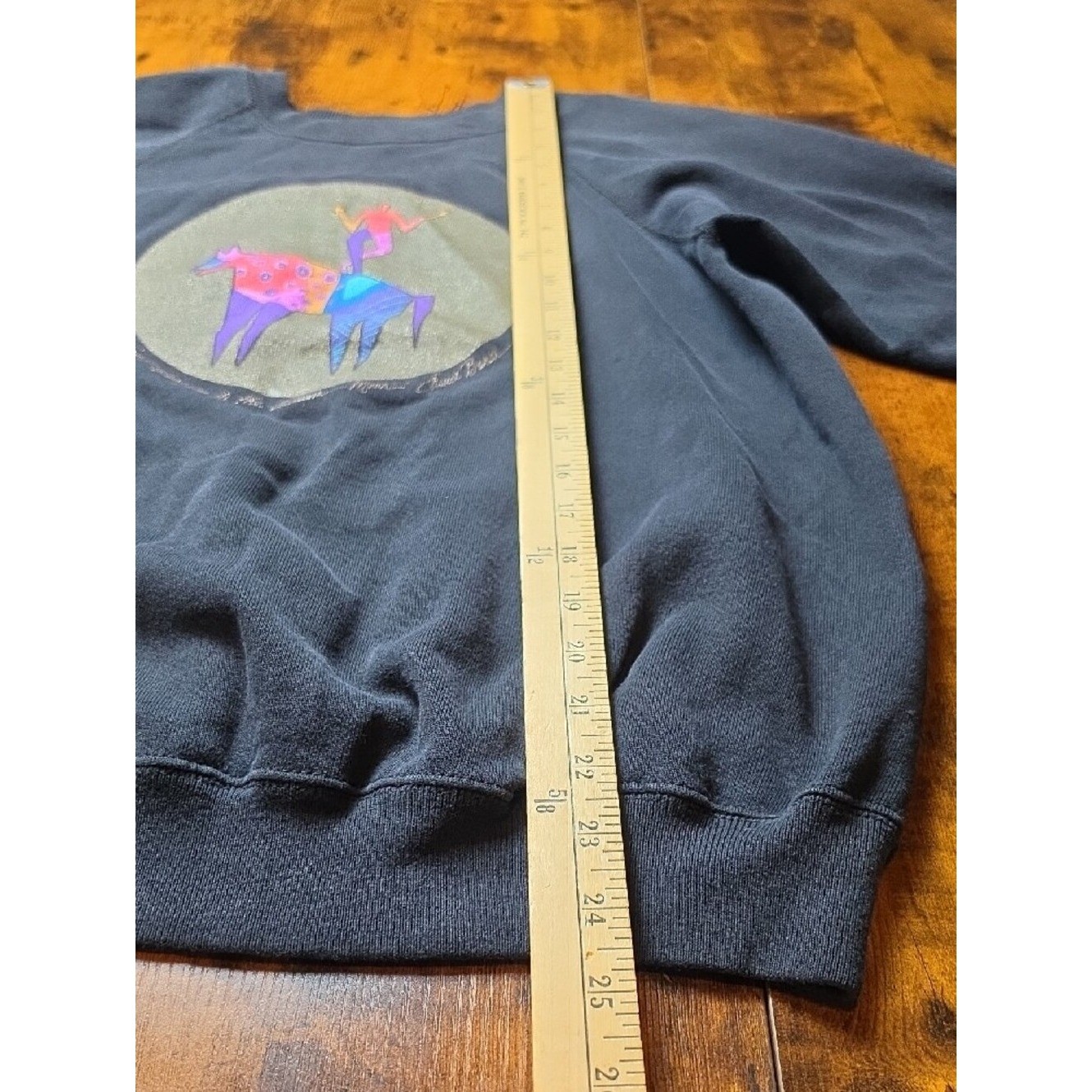 LAUREL BURCH | Vintage 80s Free Spirit Dancing Autumn Moon Sweatshirt Hanes | L
