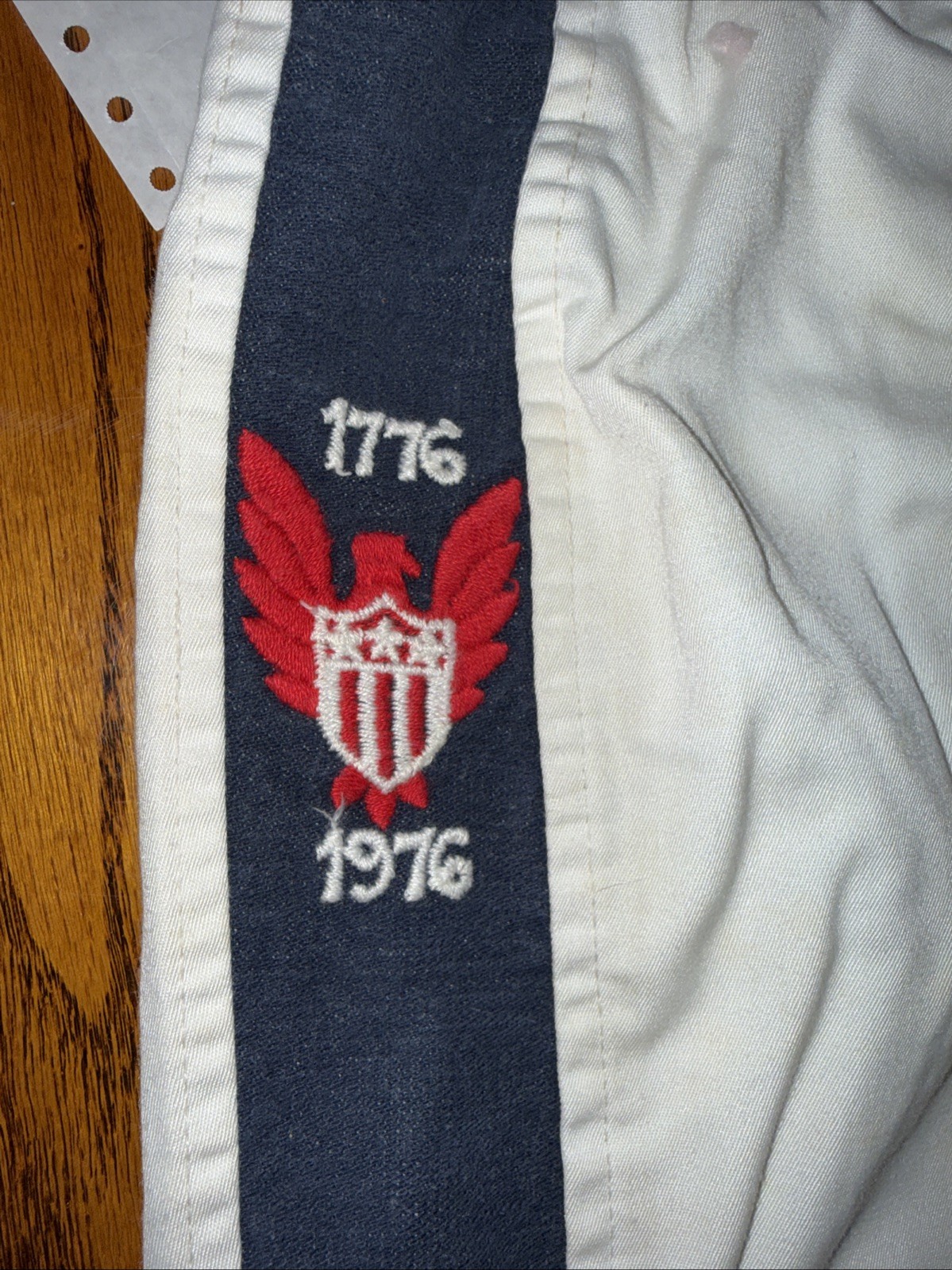 Vtg 70s Bicentennial Bell Bottom Pants 1976 Sailor Button Fly ILGWU Union Made