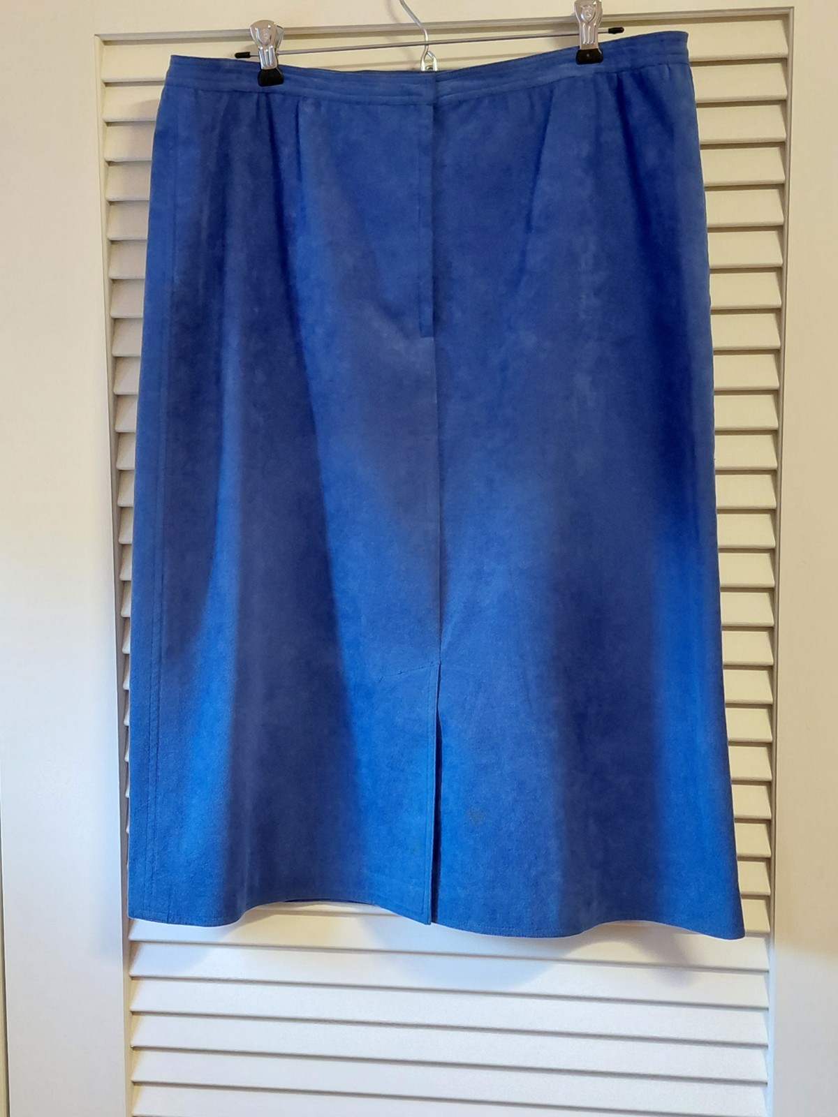 Vintage Nat Kaplan Couture Ultrasuede A-Line Skirt, Blue, Waist 37