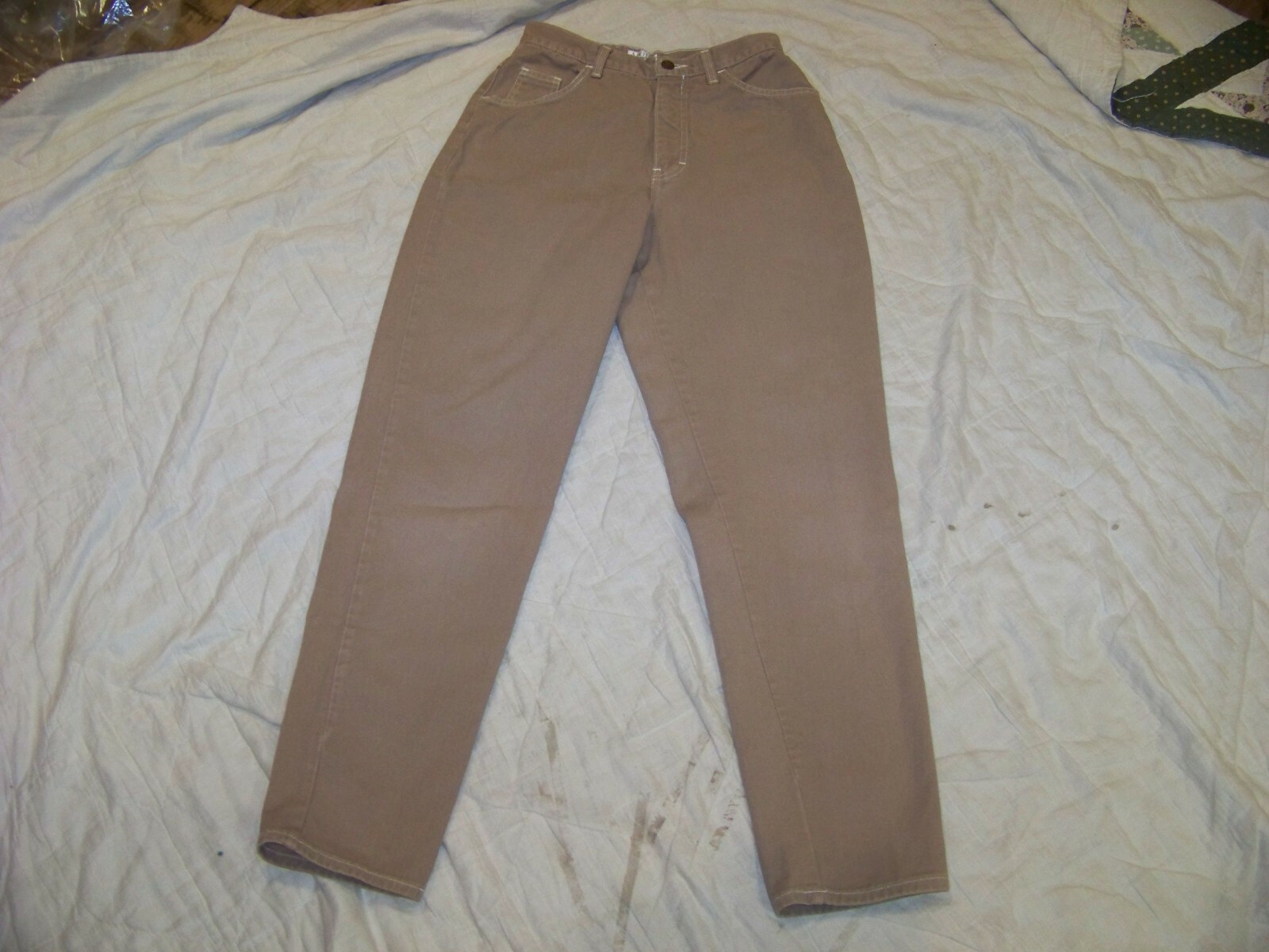 Women’s Vintage Moda Int’l The London Jean – Size 10 – 27 x 31 – Khaki Denim