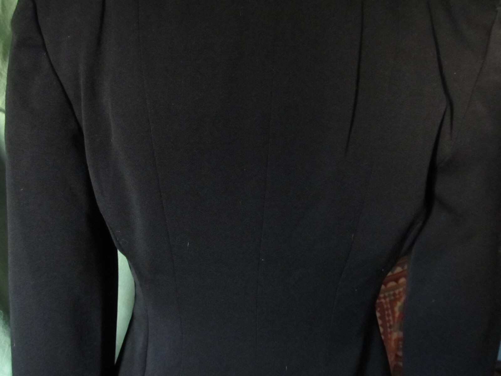 Vintage 1940’s black wool gaberdine jacket by Paramount Salt Lake City sz S