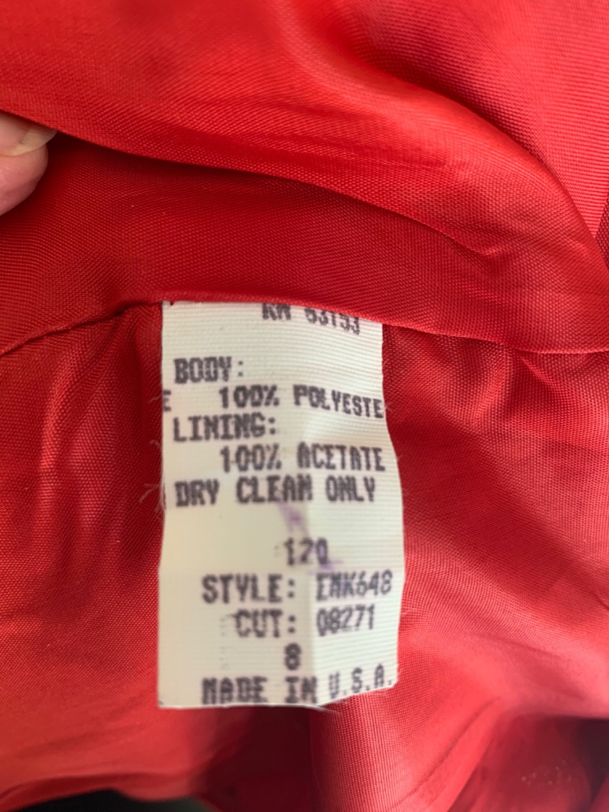 CDC Caren Desiree Company DRESS, Size 8, Vintage 1990’s Satin Finish