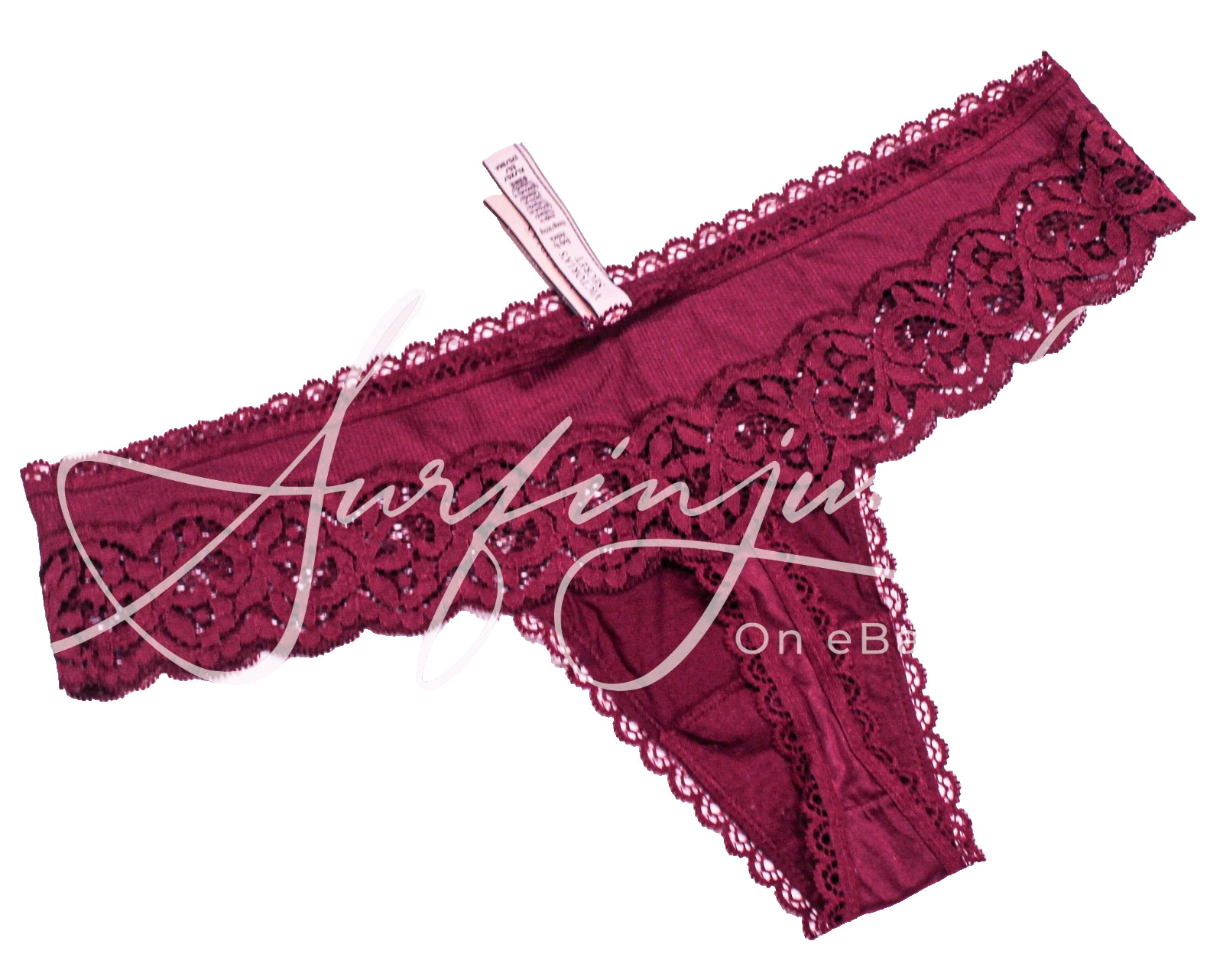 Victoria’s Secret Vintage Panty XL Body By Victoria String Thong Burgundy Wine