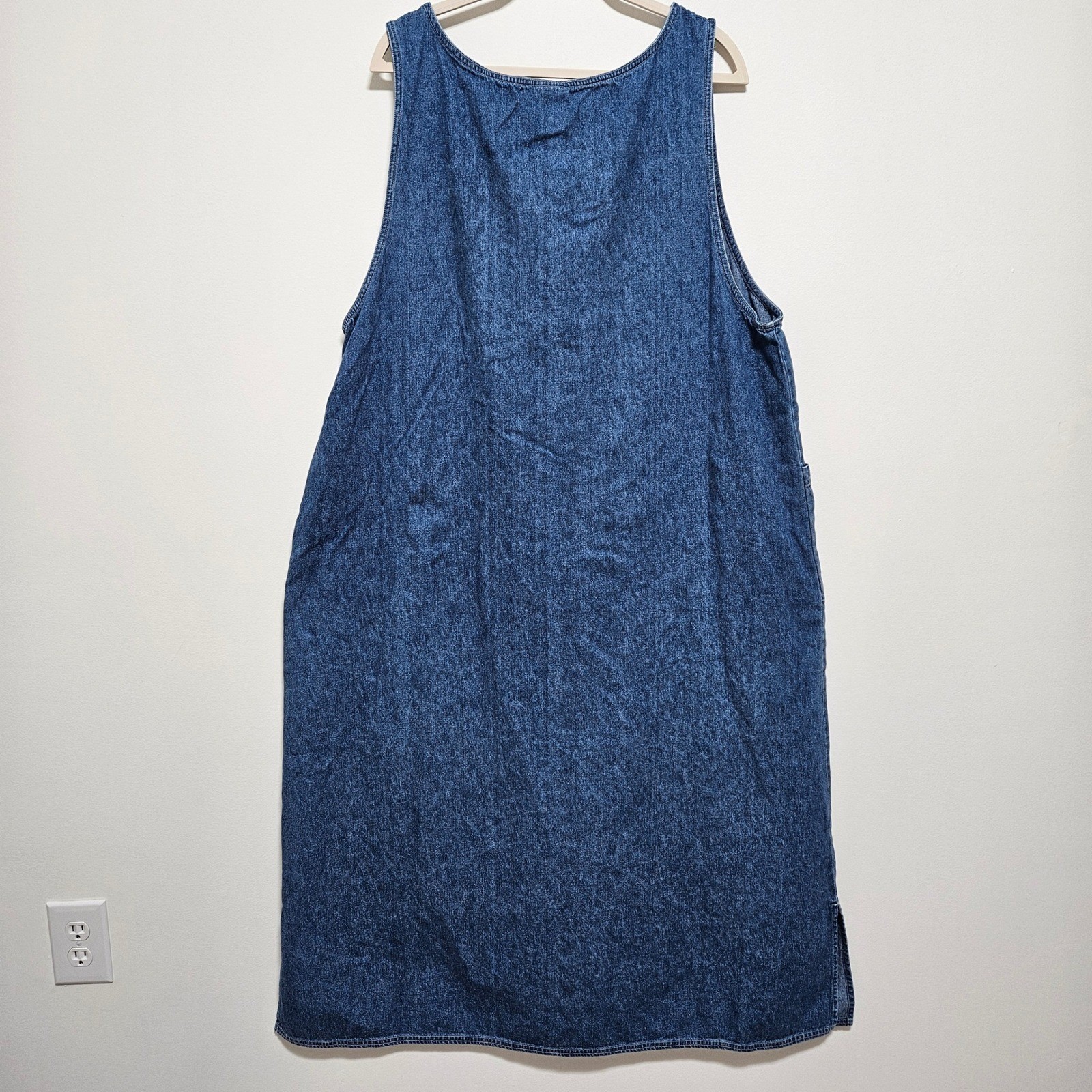 Vintage Disney Store Winnie the Pooh Denim Jumper Dress XXL Embroidered Coverall
