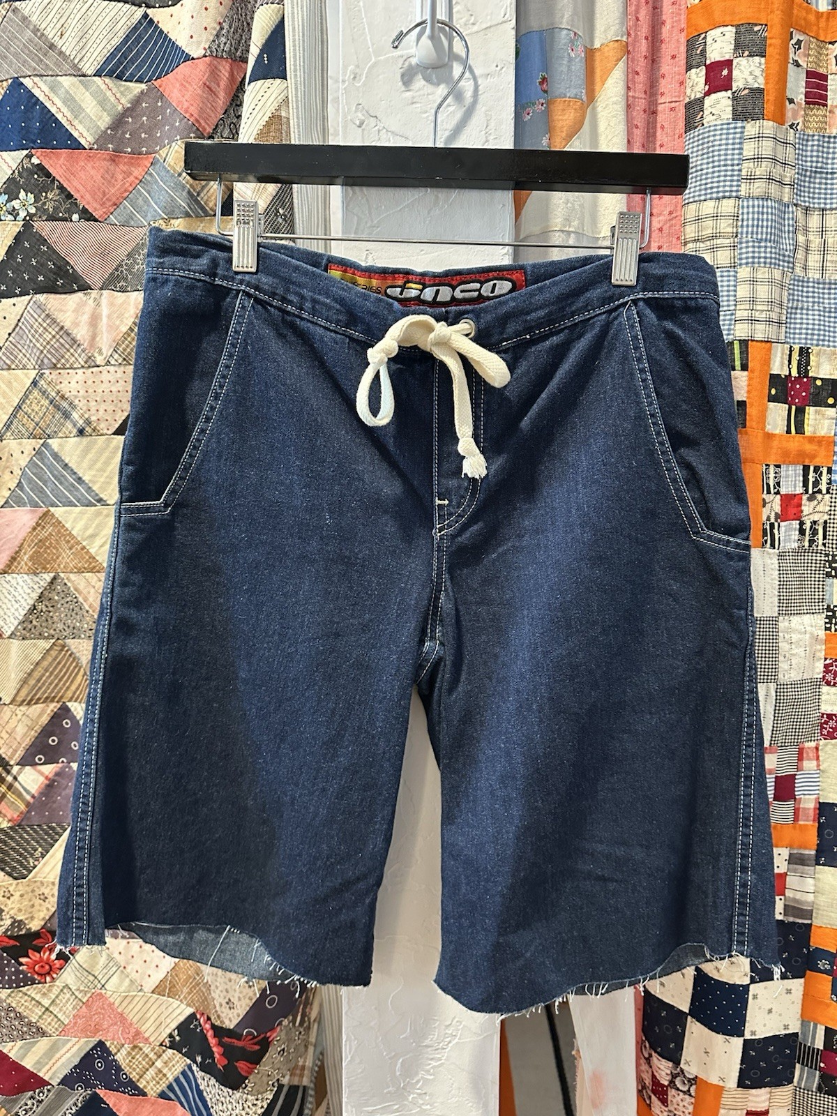 Vintage 90s JNCO girlie stuff Jean Shorts Cut Offs Perimeter Blue Denim