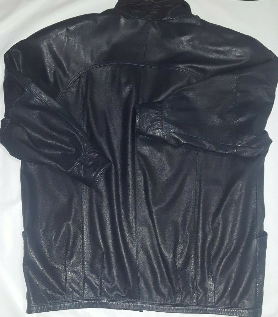 Pelle New York Milano 100% Soft Leather Womens Mid Length Coat