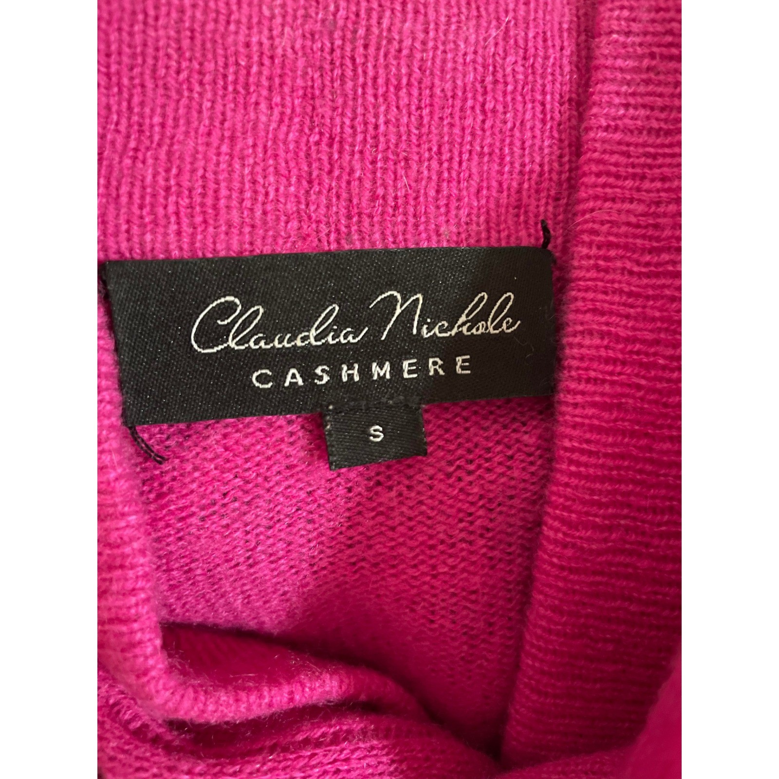 Claudia Nichole Cashmere Cardigan Size S Pink Open Front Lightweight Luxury