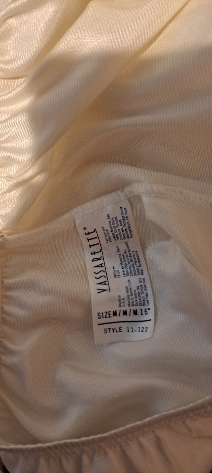 Tiny Extra Mini Half Slip White Nylon Medium Luxury Vtg Lingerie