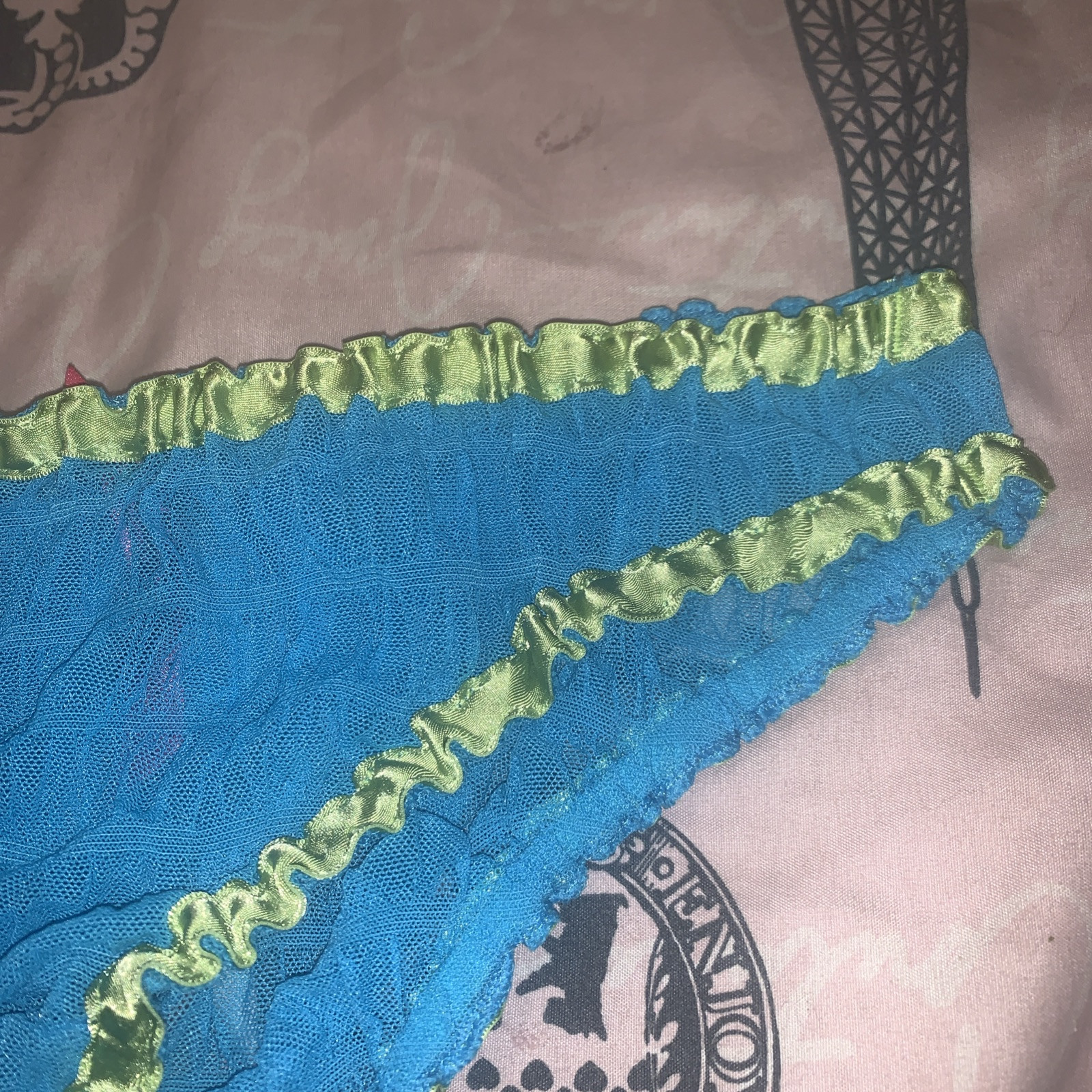 Victoria’s Secret Sexy Little Things 2007 M Bikini Panties All Lace Satin Trim